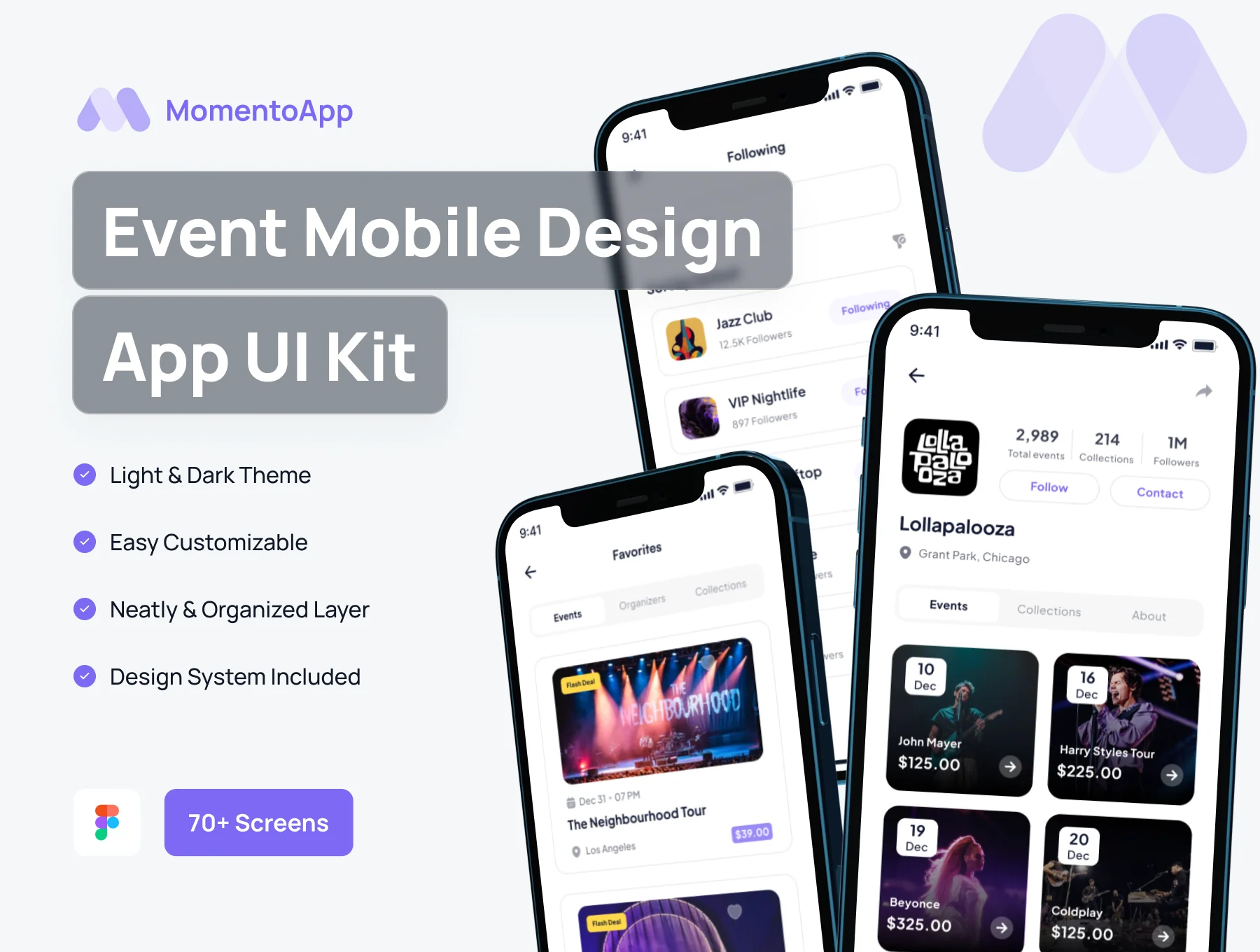 Momento - Event App UI Kit