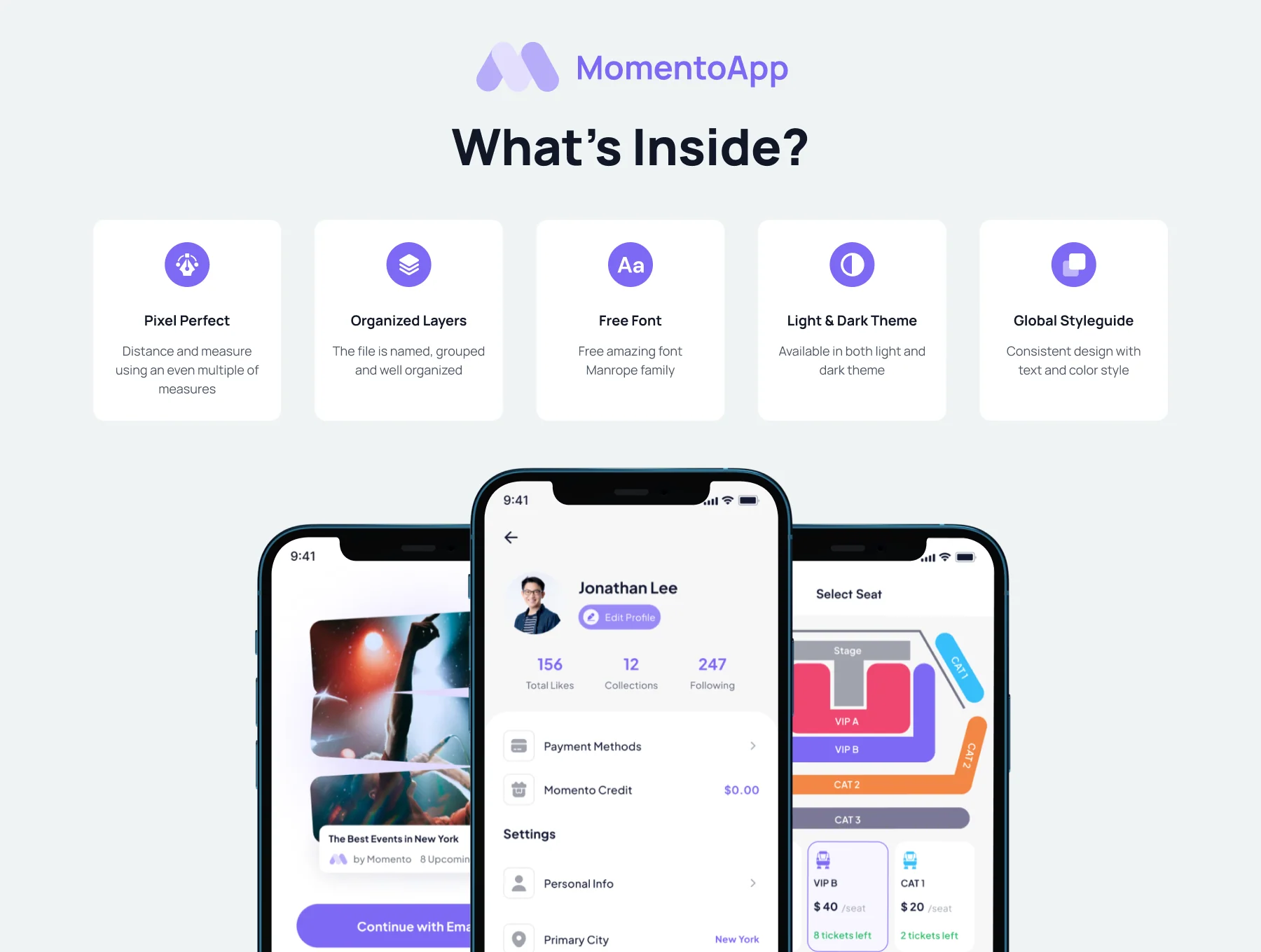 Momento - Event App UI Kit 3