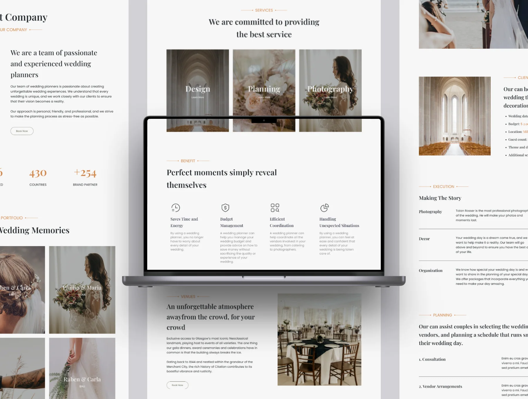 Moments - Wedding Planner Web Templates 5