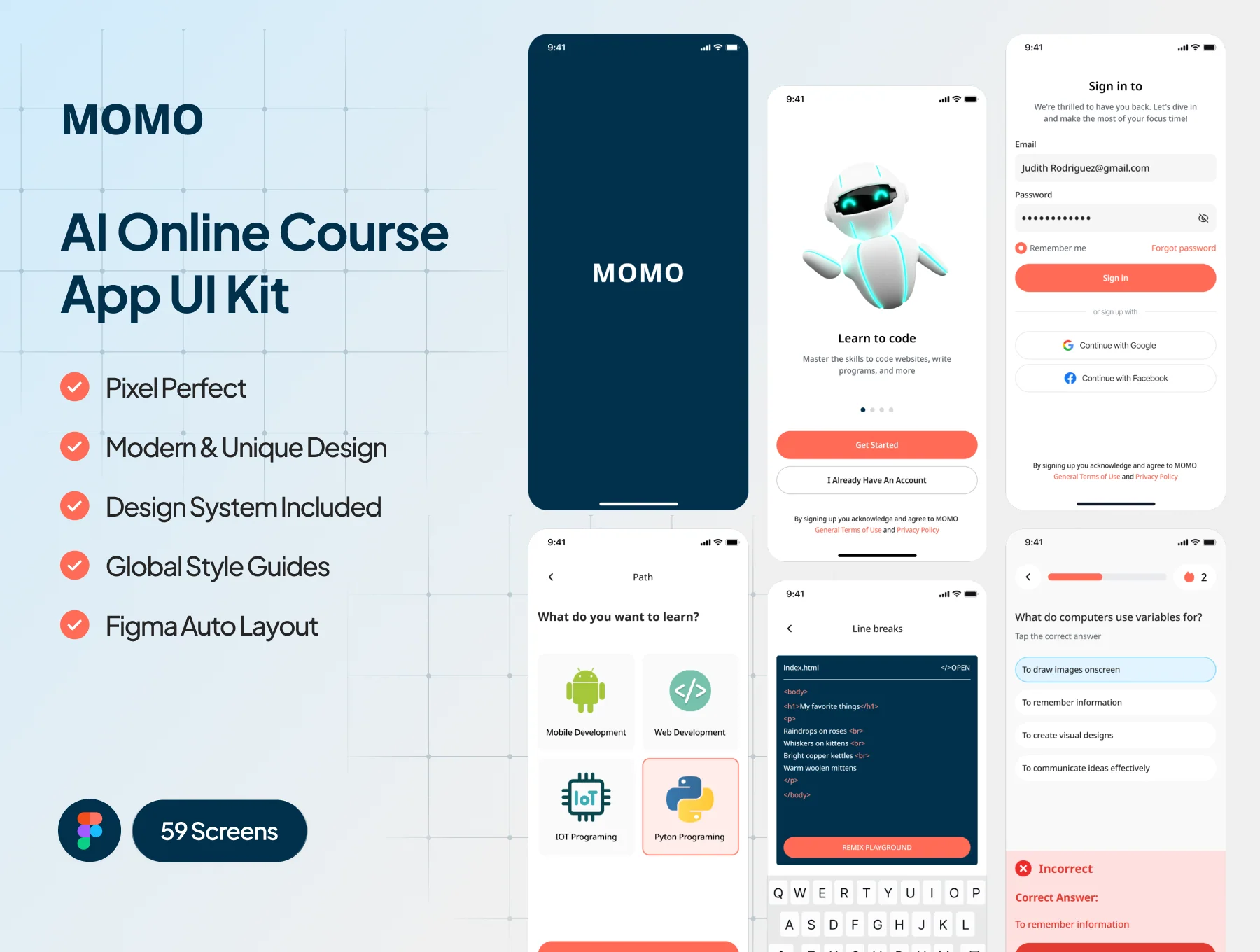 MOMO - AI Online course App