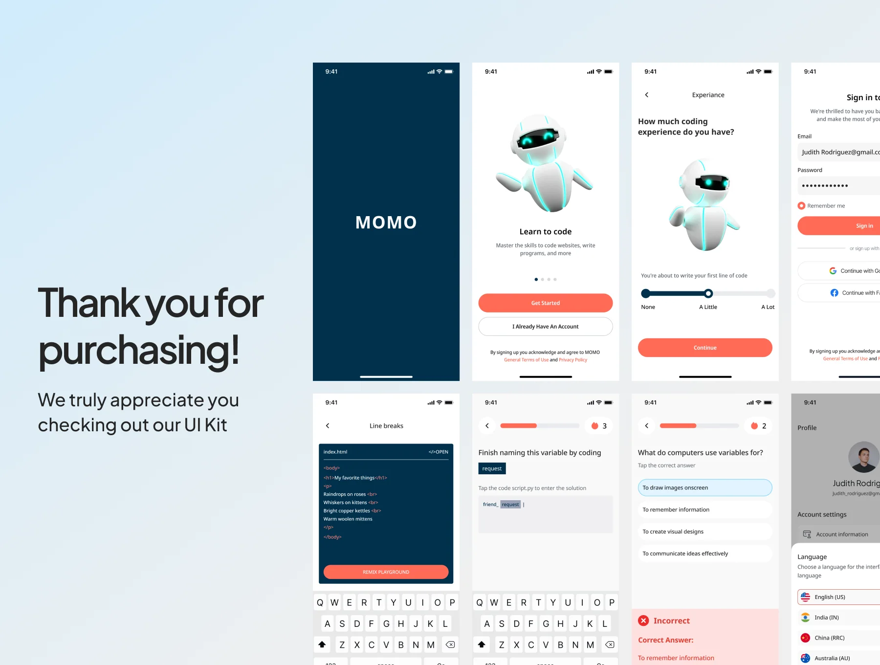 MOMO - AI Online course App 8