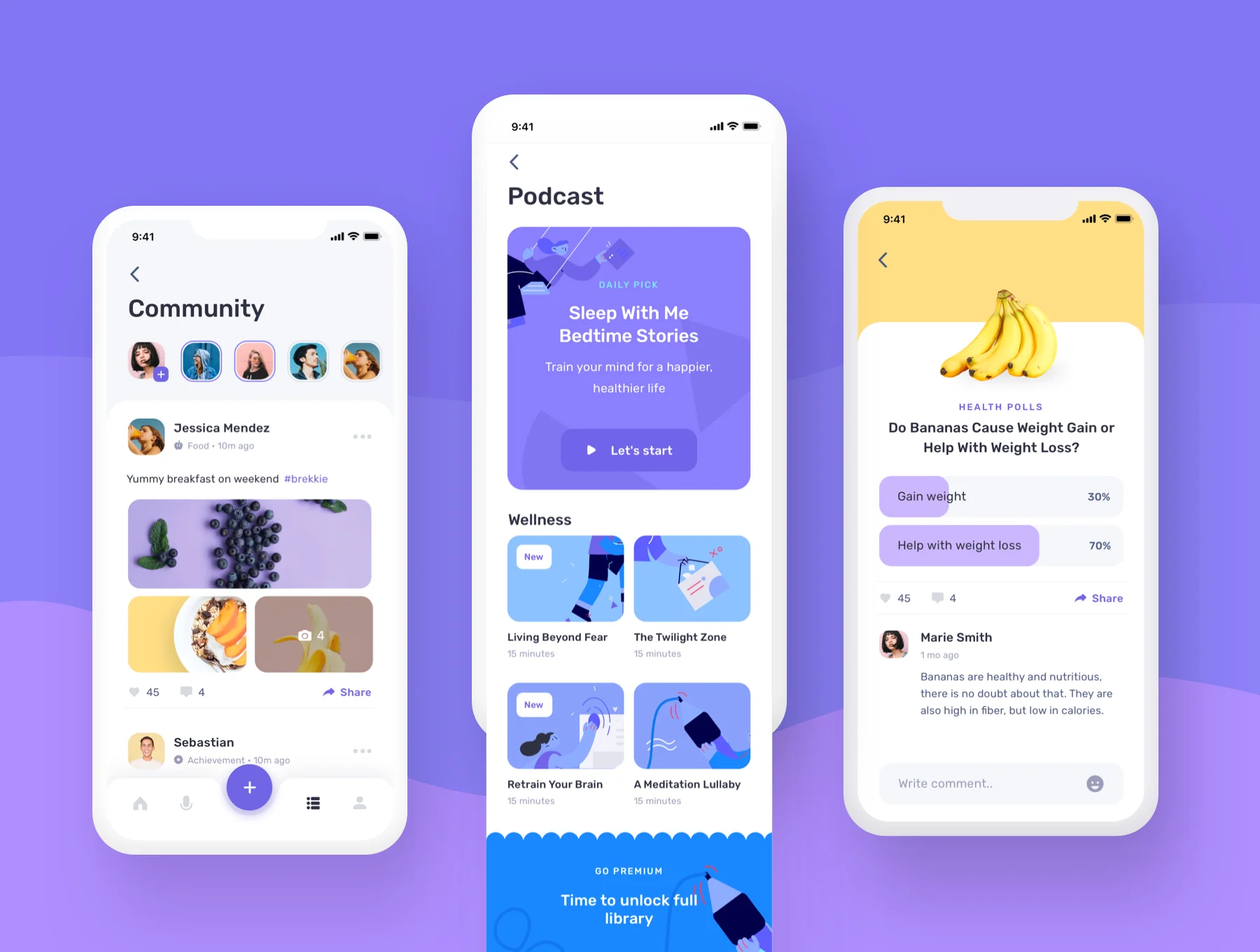 Momotaro Health UI Kit 8