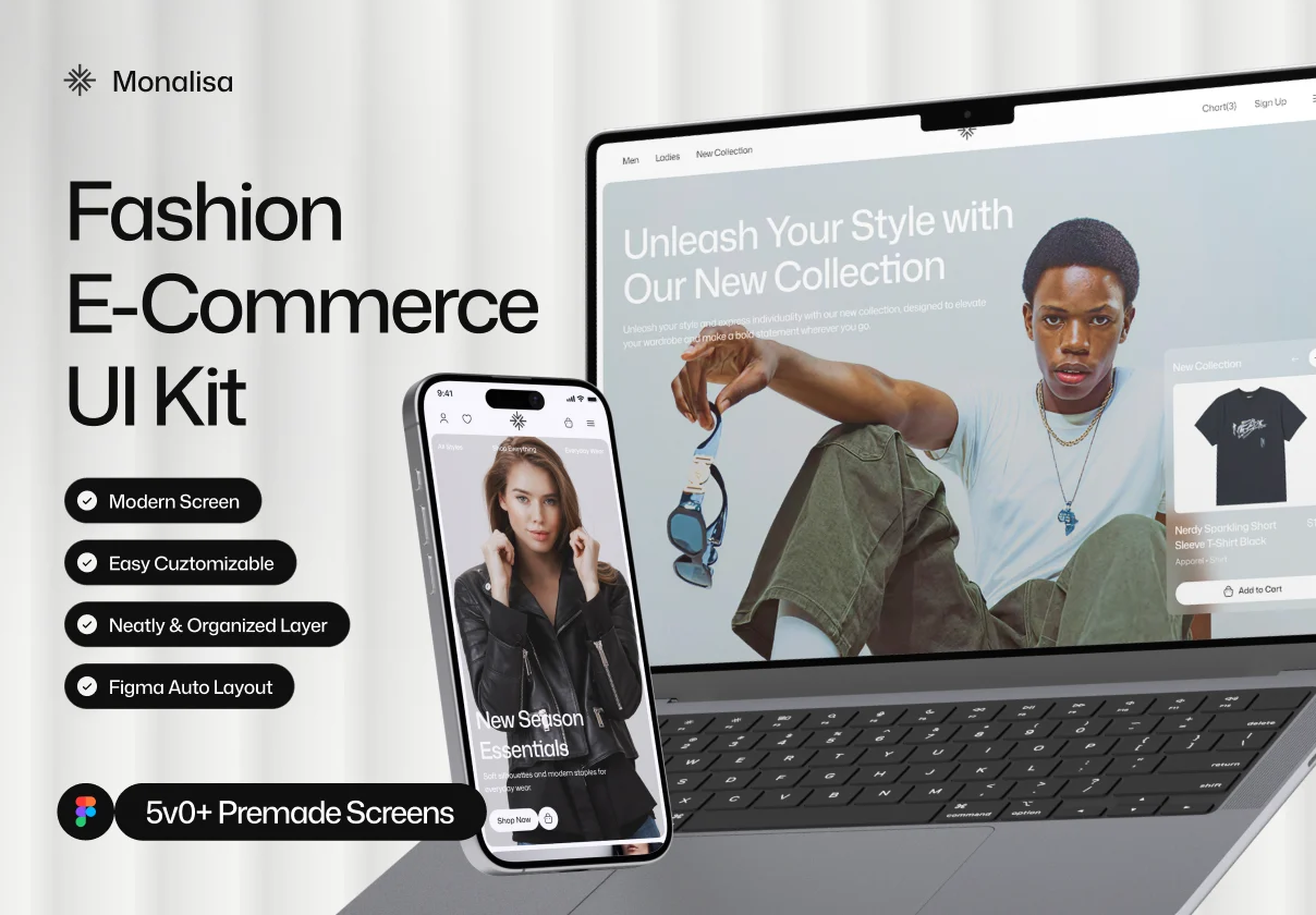 Monalisa - E Commerce Website UI Kit