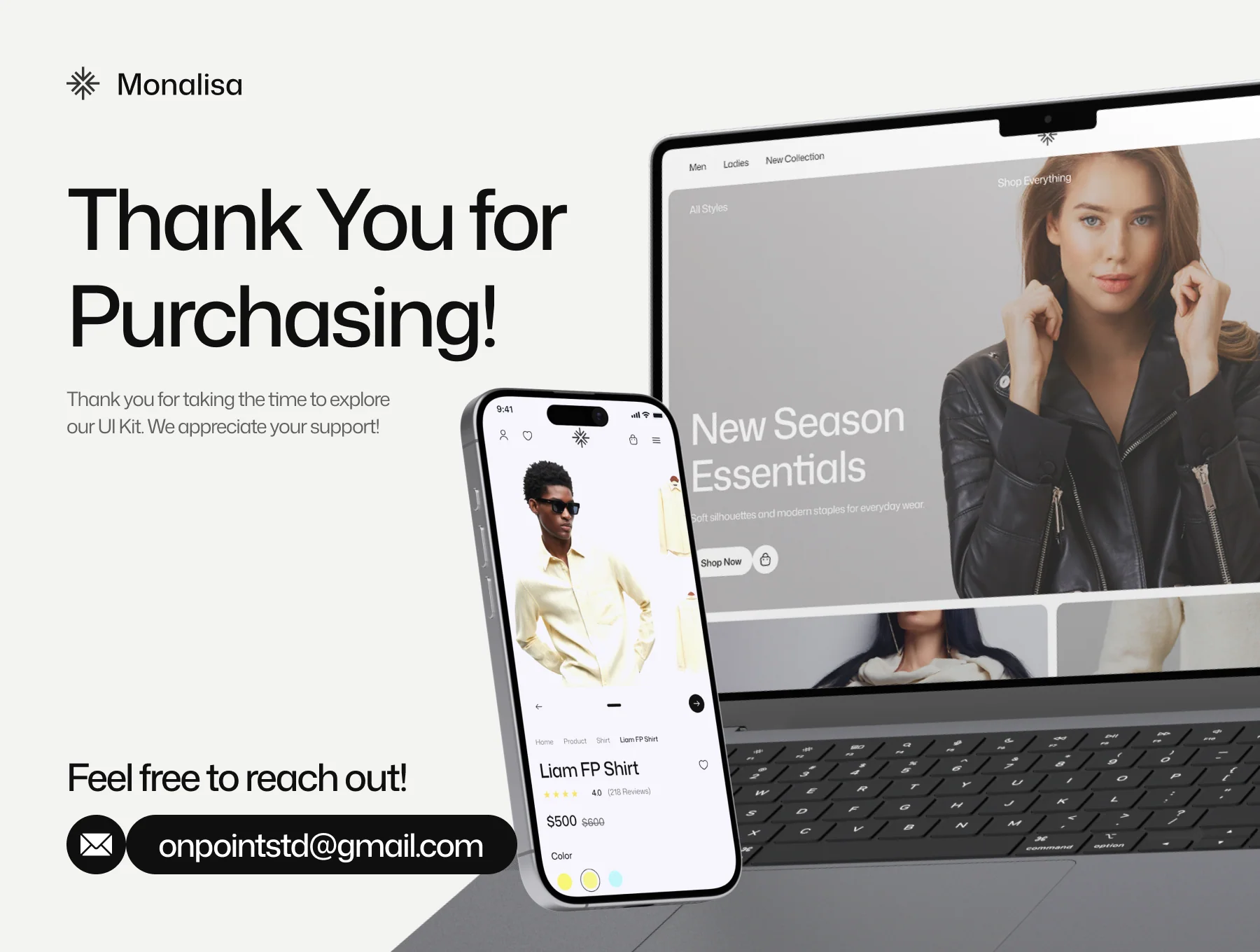 Monalisa - E Commerce Website UI Kit 8