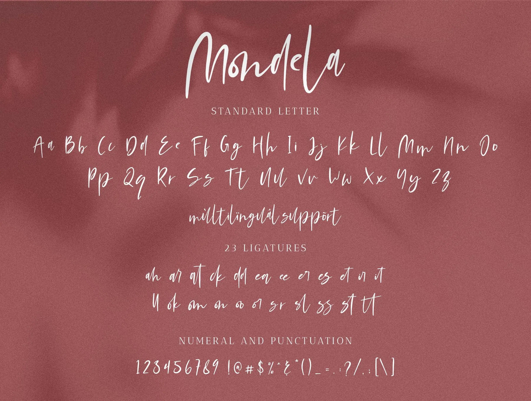 Mondela || Casual Handwritten Font 13