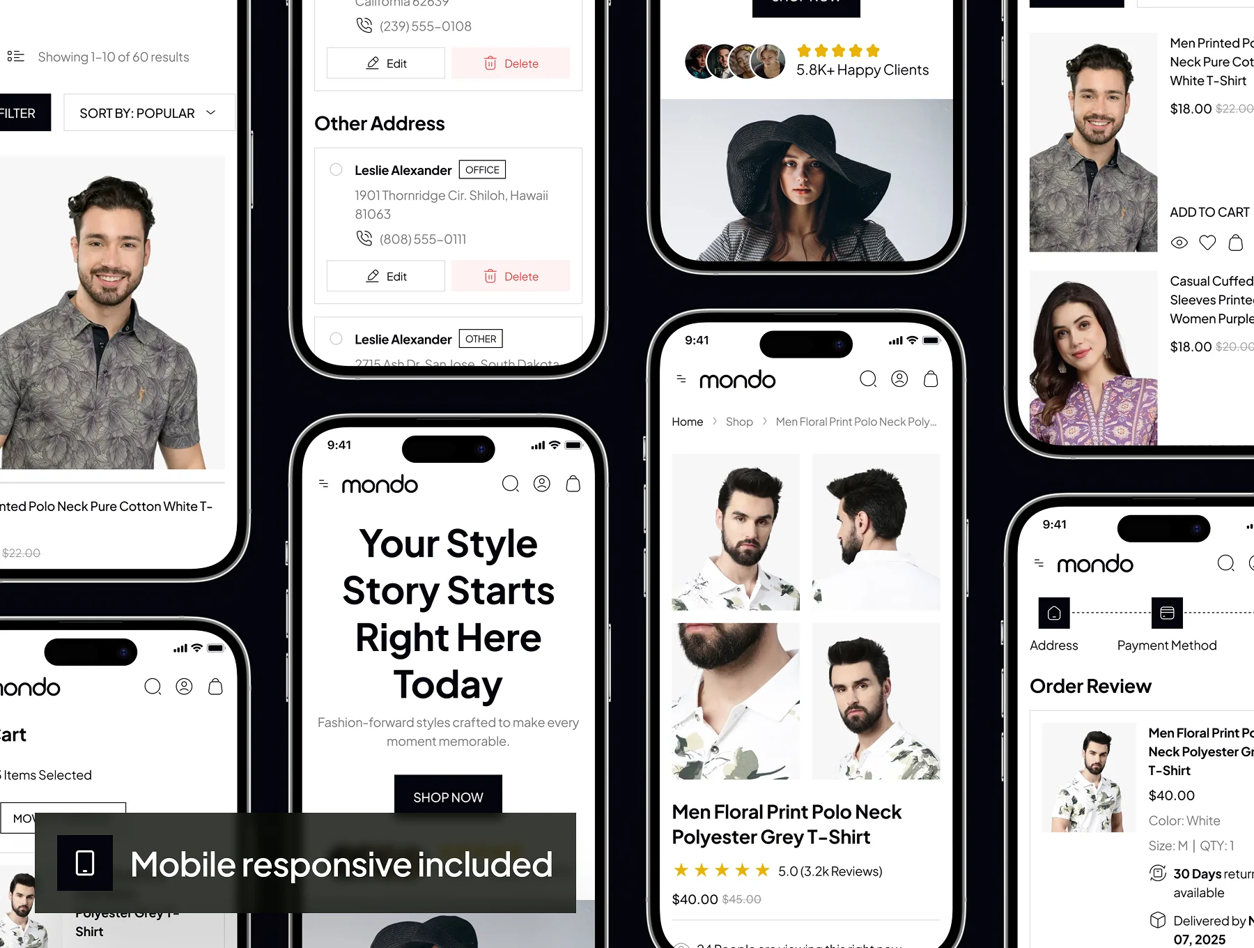mondo - Shopping Ecommerce Website UI Kit 7