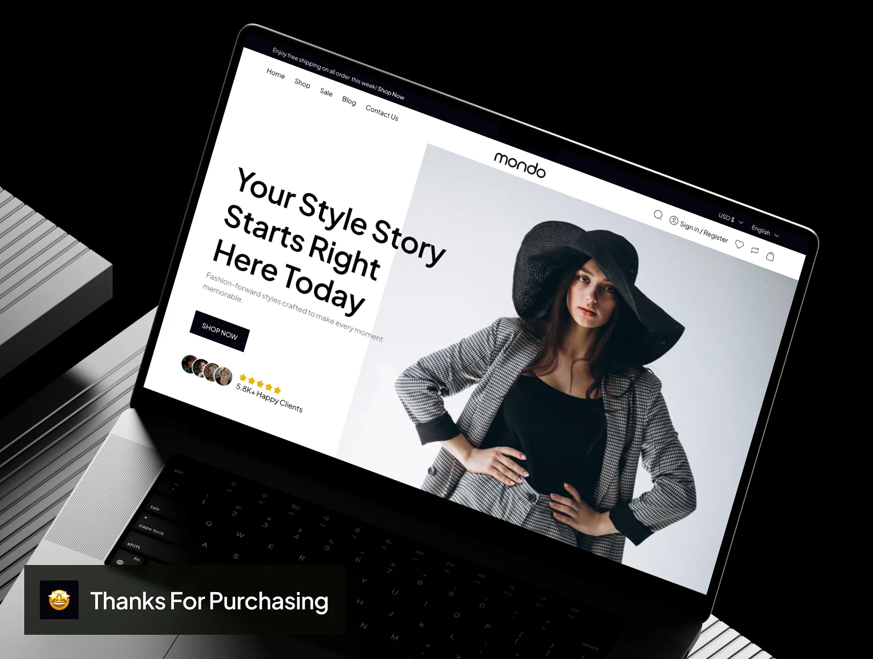 mondo - Shopping Ecommerce Website UI Kit 8