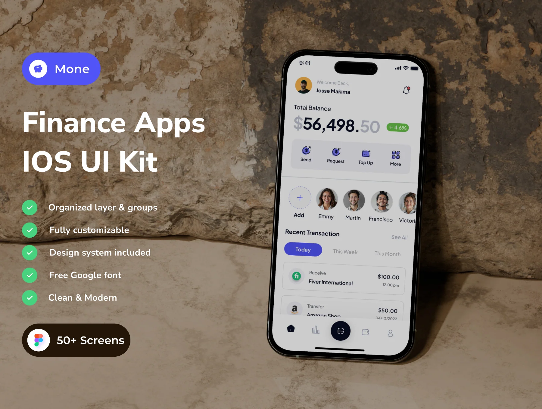 Mone - Finance App IOS UI Kits