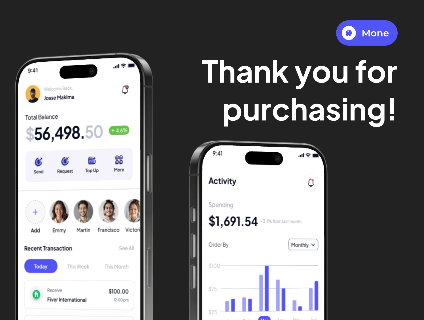 Mone - Finance App IOS UI Kits 6