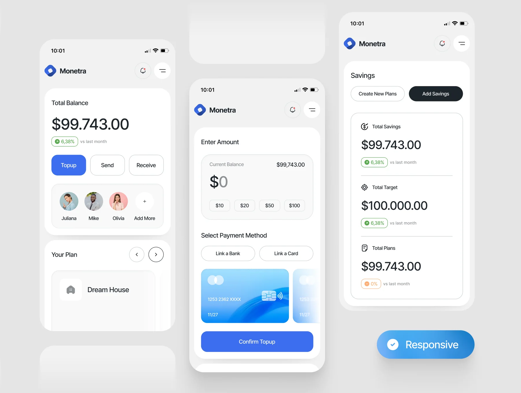 Monetra - Finance Dashboard UI Kit 3