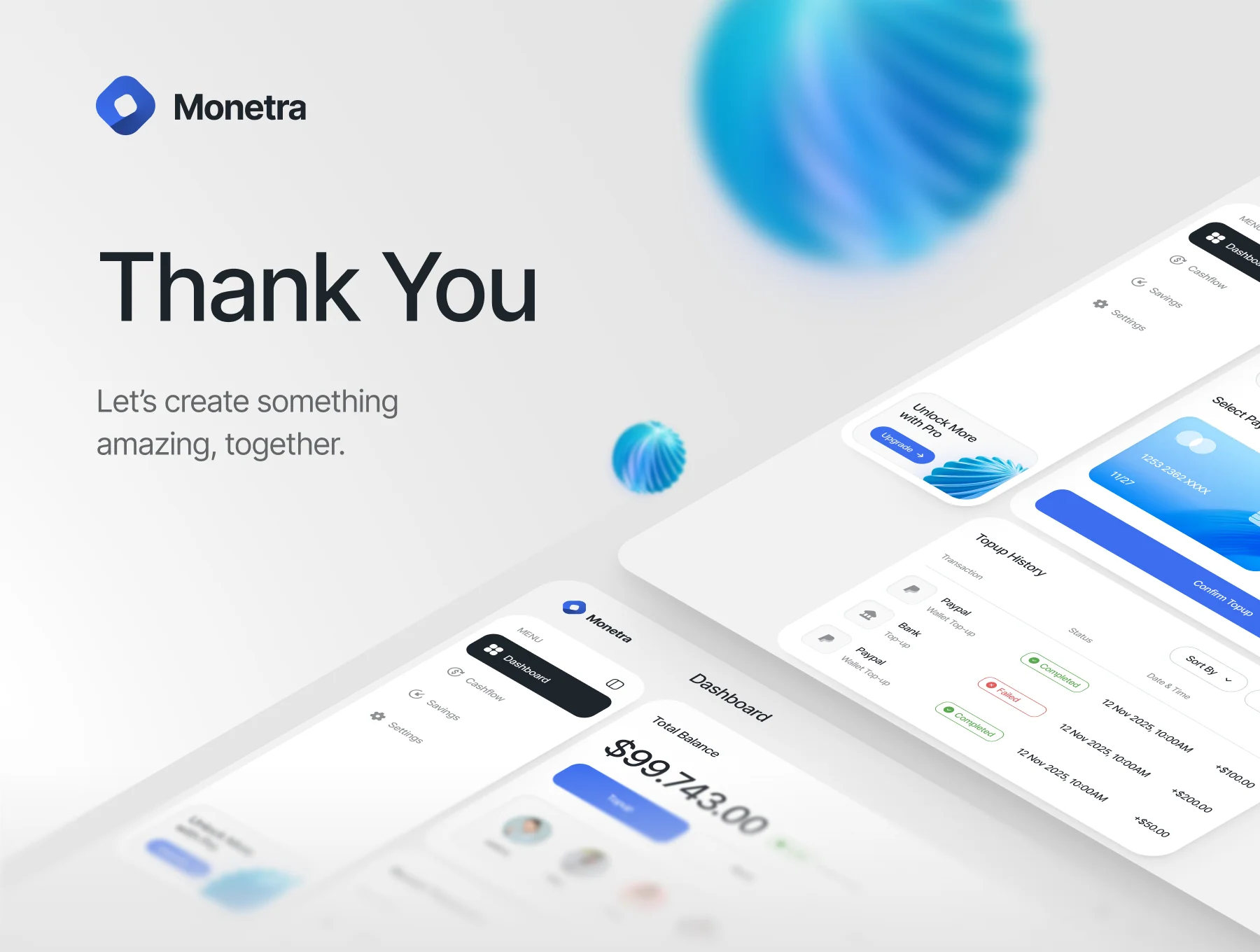 Monetra - Finance Dashboard UI Kit 6