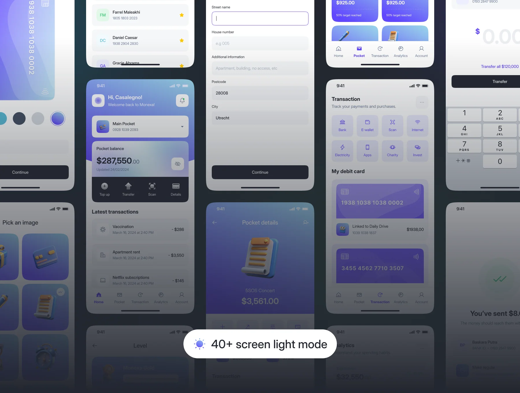 Monexa - Digital Bank App UI KIT 3