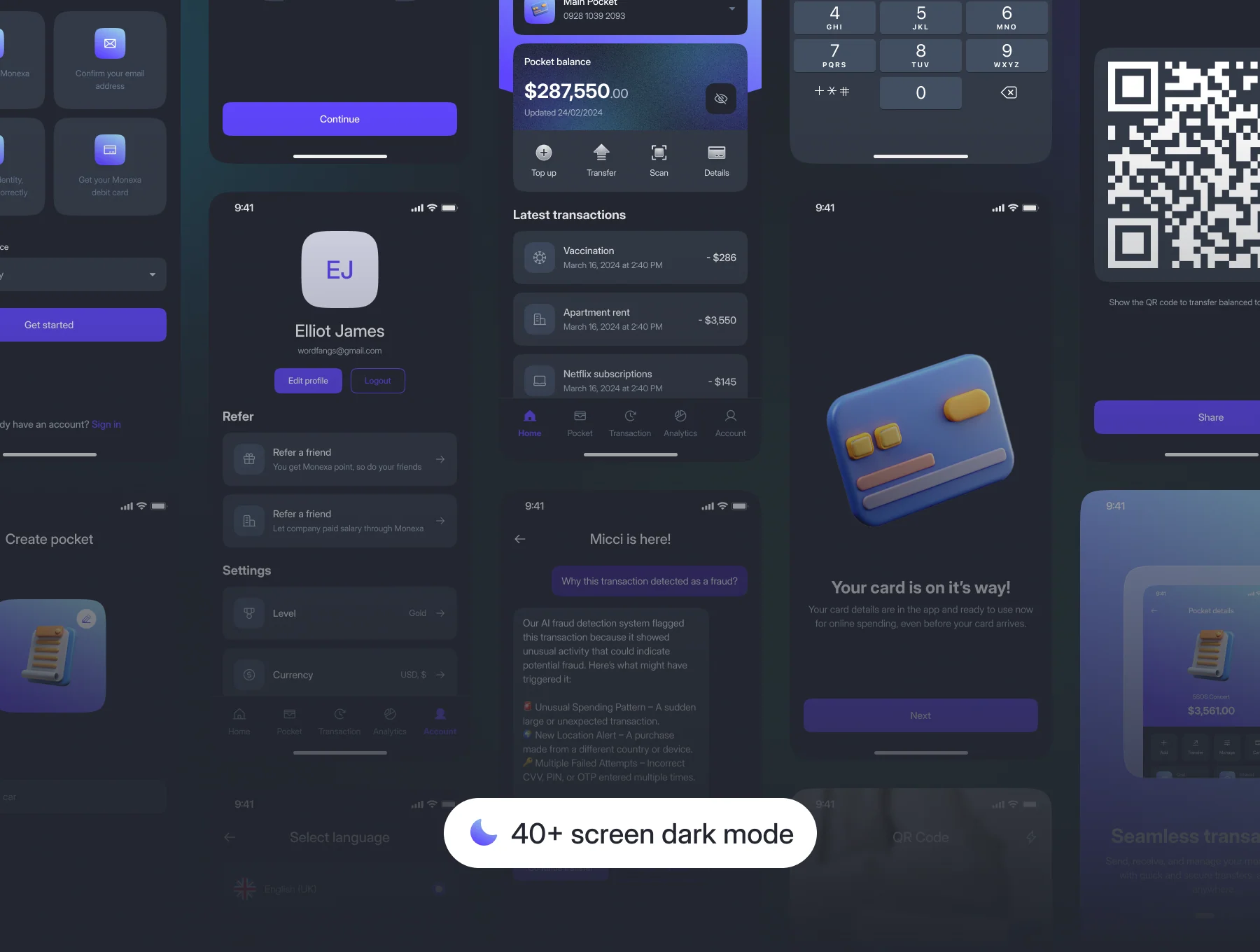 Monexa - Digital Bank App UI KIT 4