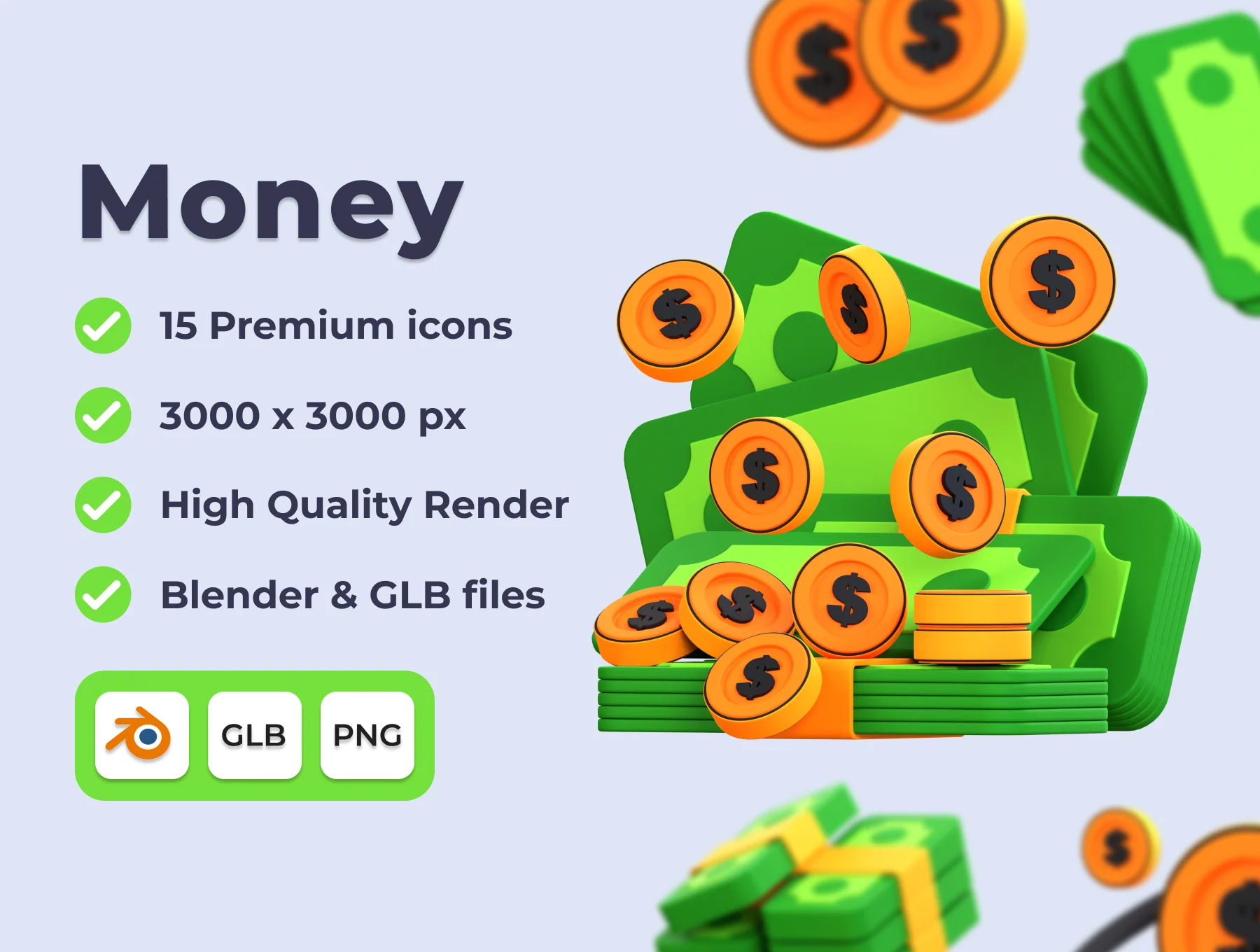 Money 3D 3D Illustration Pack