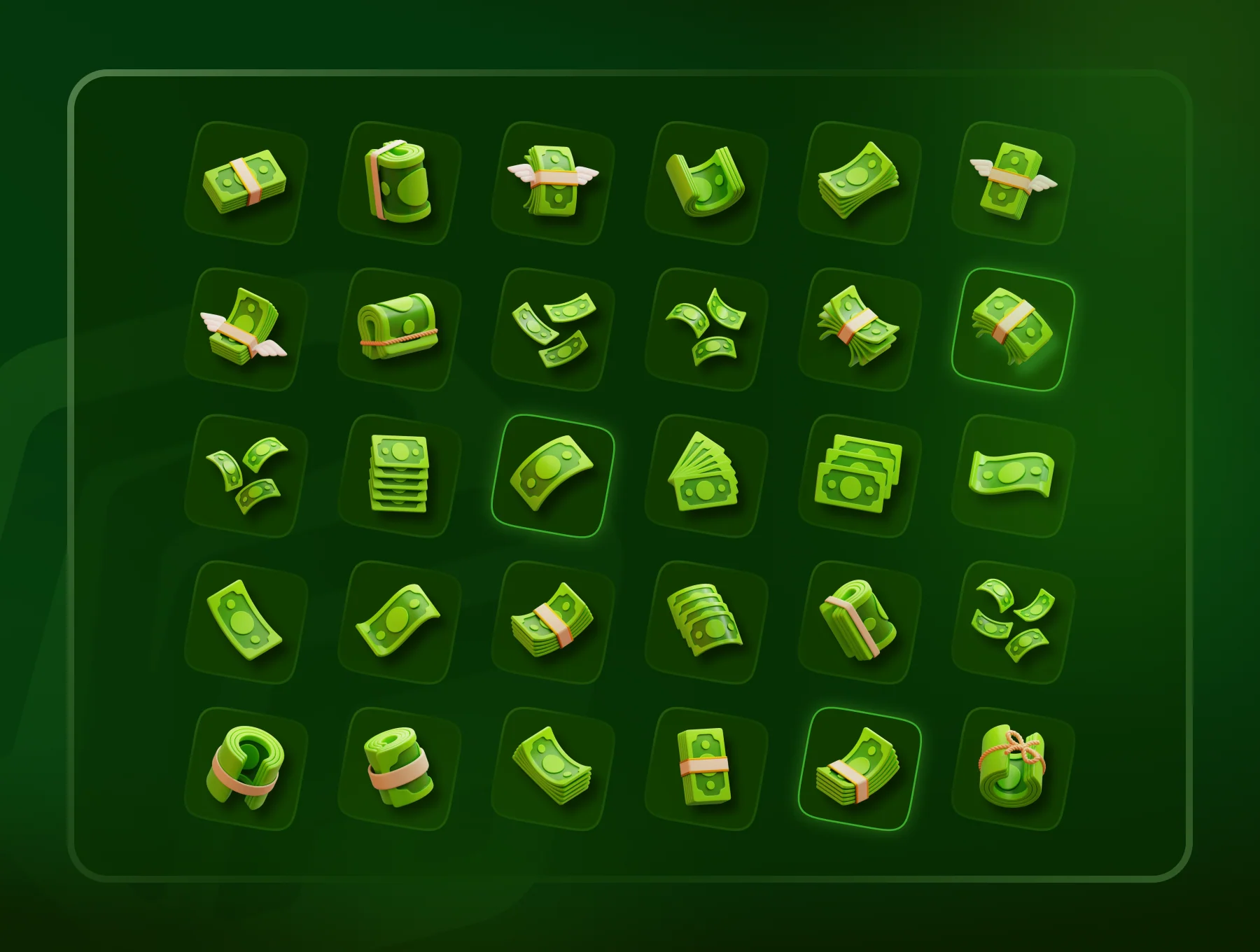 Money - 3D Icon Set 3