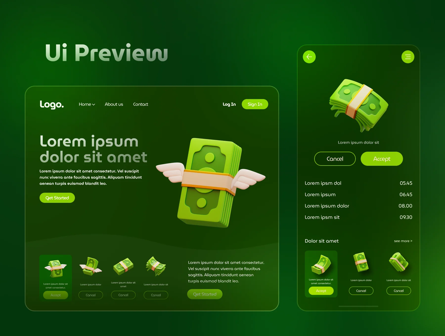 Money - 3D Icon Set 5