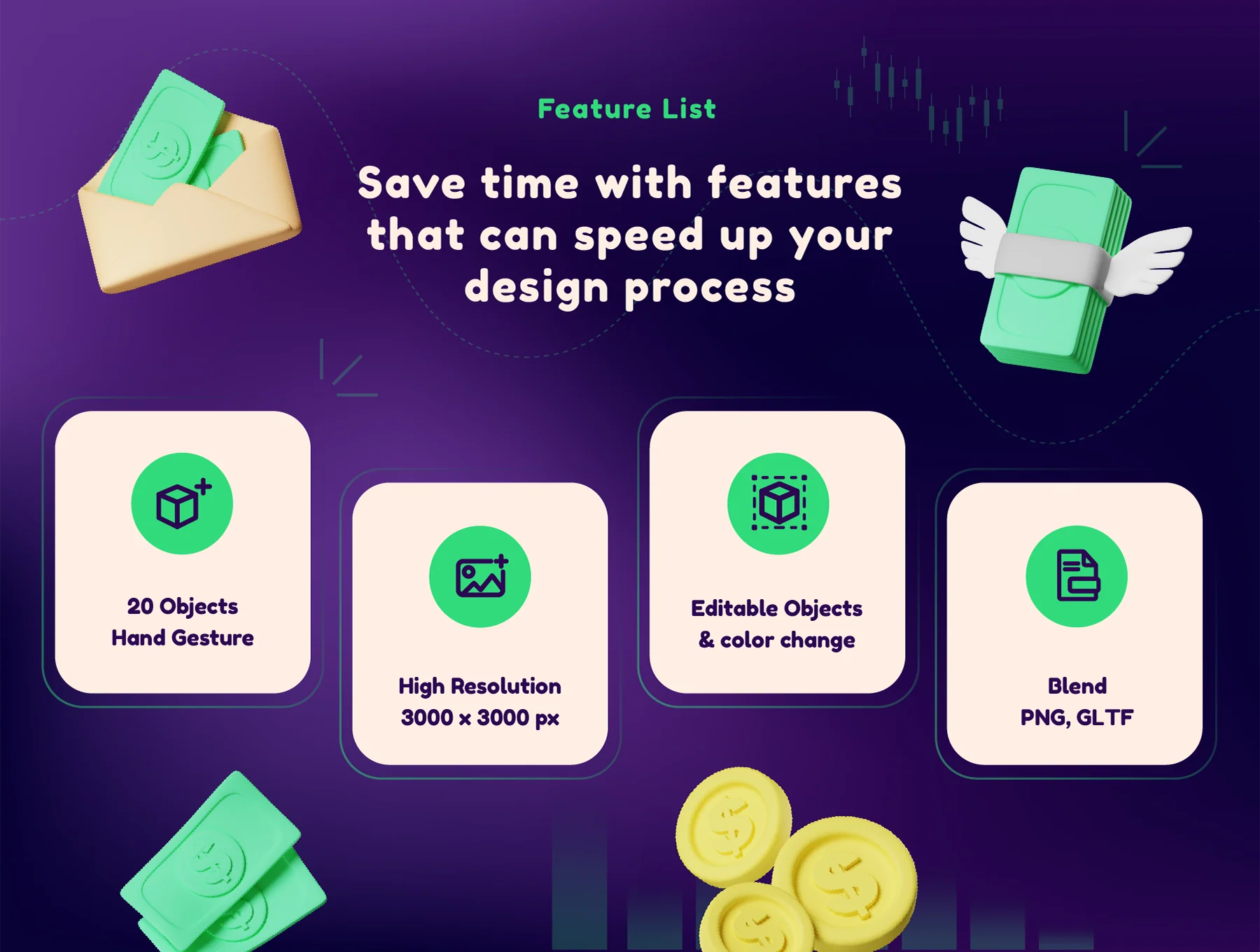 Money 3D Icon 2