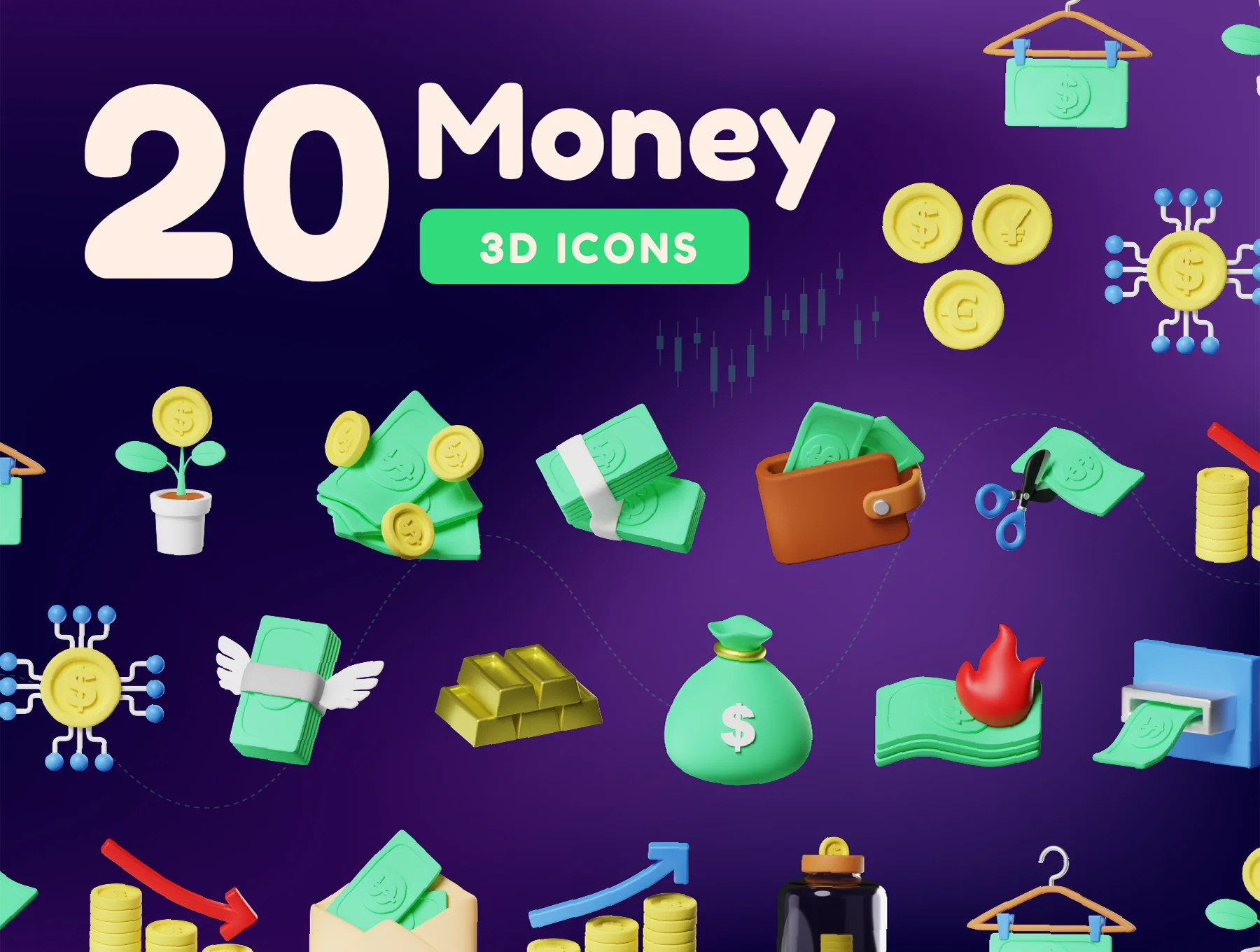 Money 3D Icon 7