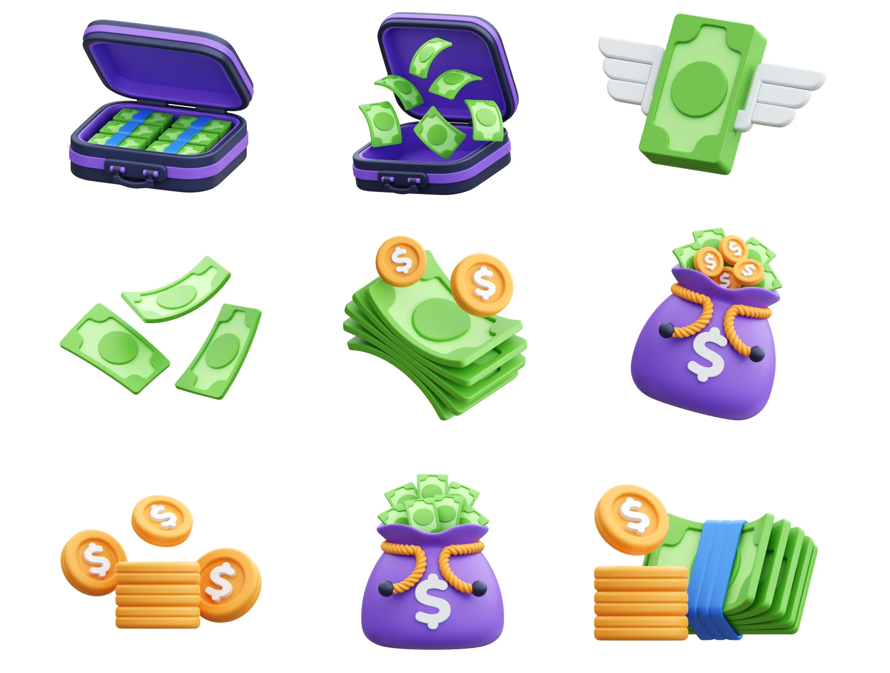 Money 3D Icons 5