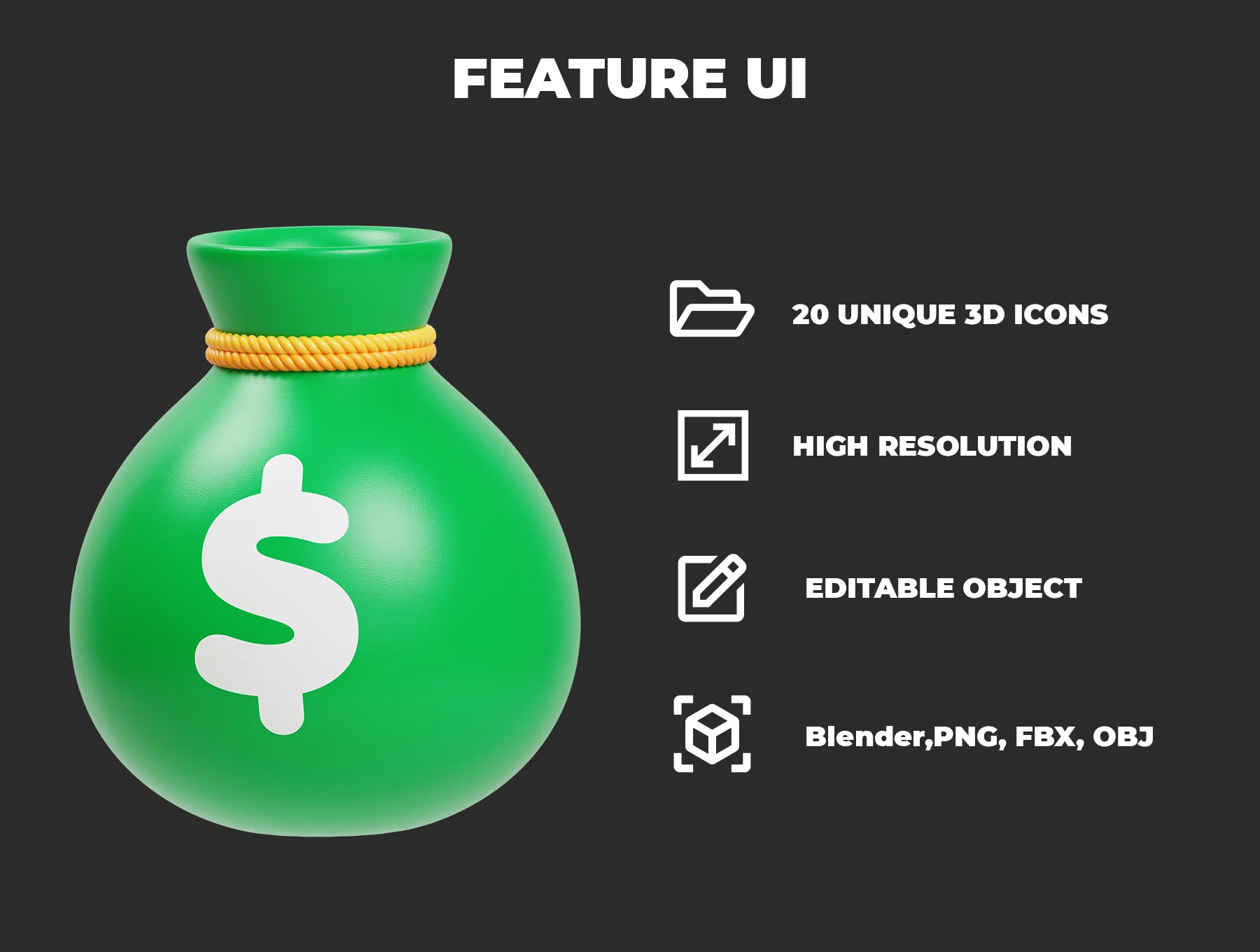 Money 3D Illustration Pack 2