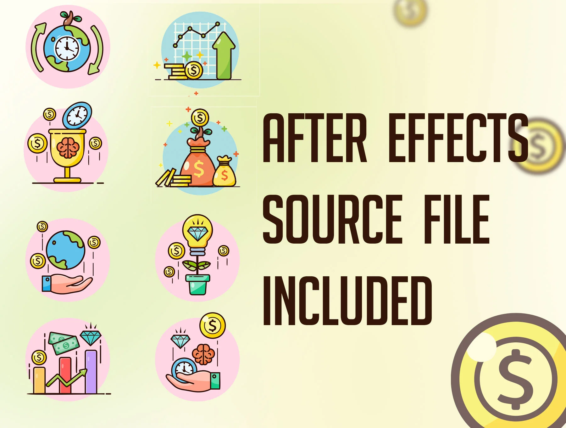 Money and Finance Looping Lottie Animations 2
