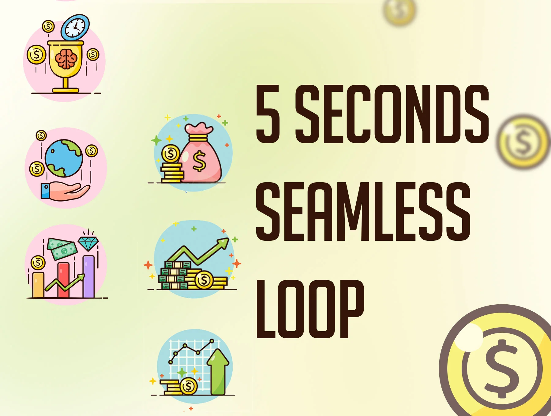 Money and Finance Looping Lottie Animations 3