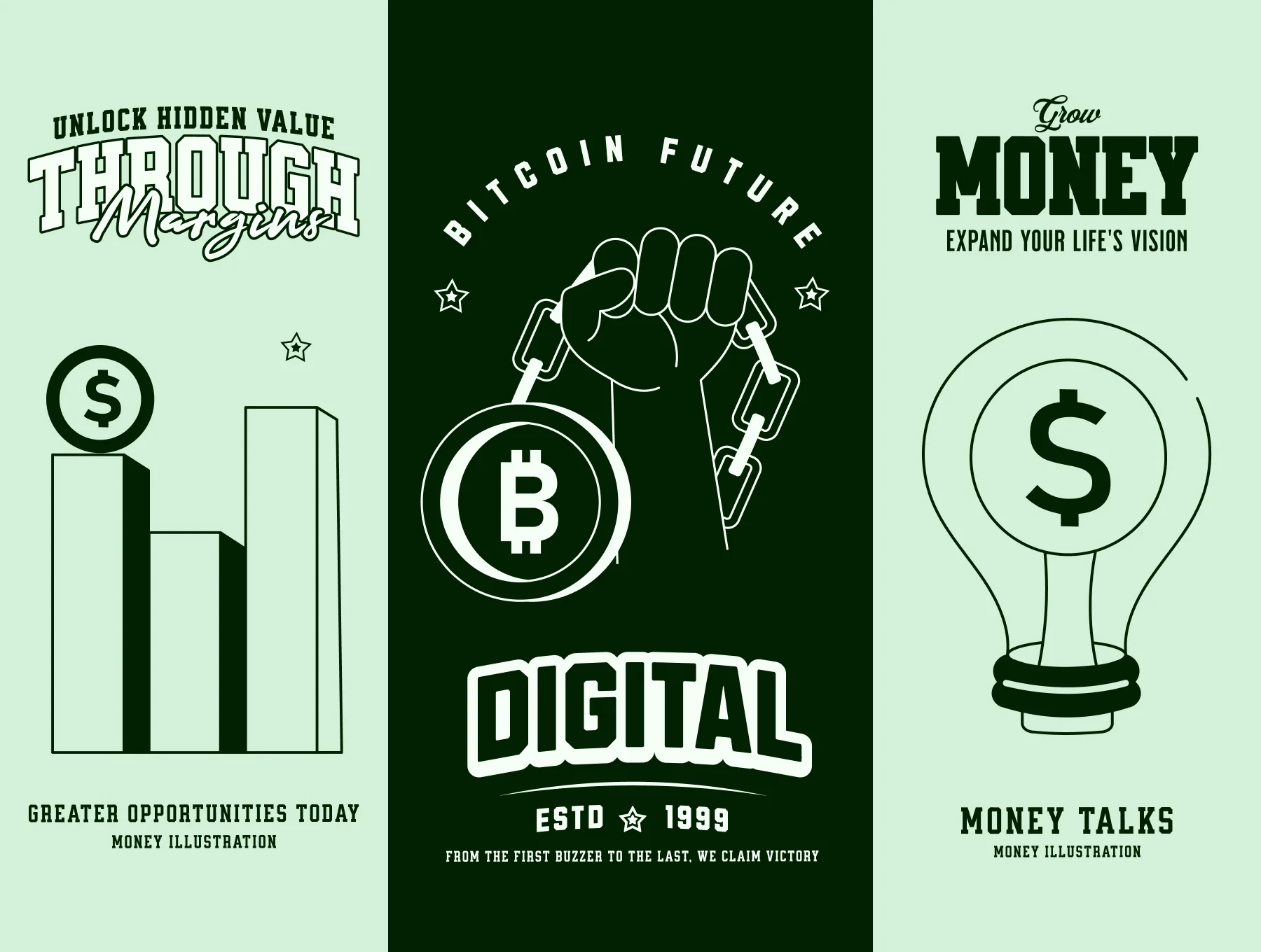 Money Drawing Illustration Set 3