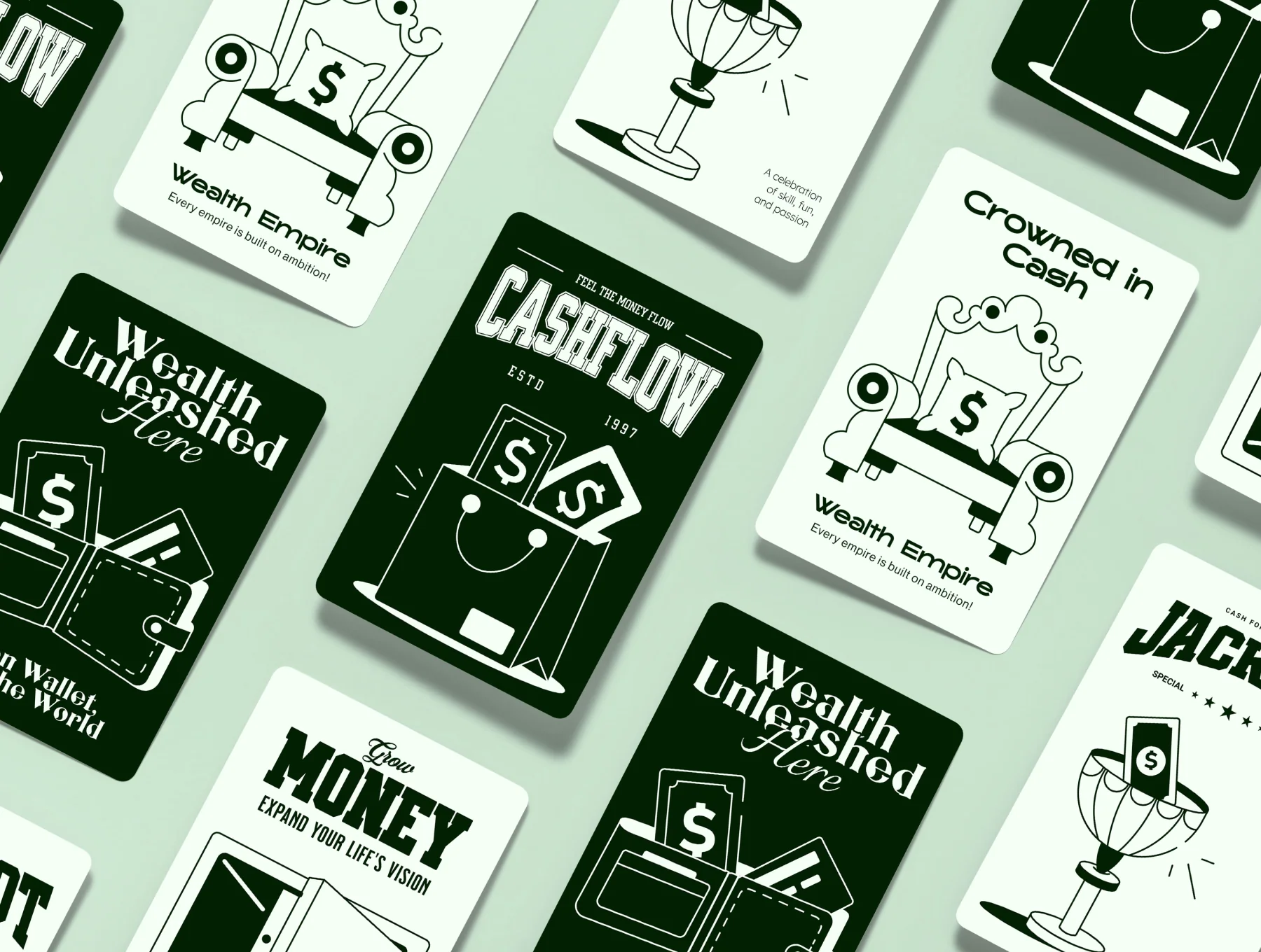 Money Drawing Illustration Set 4