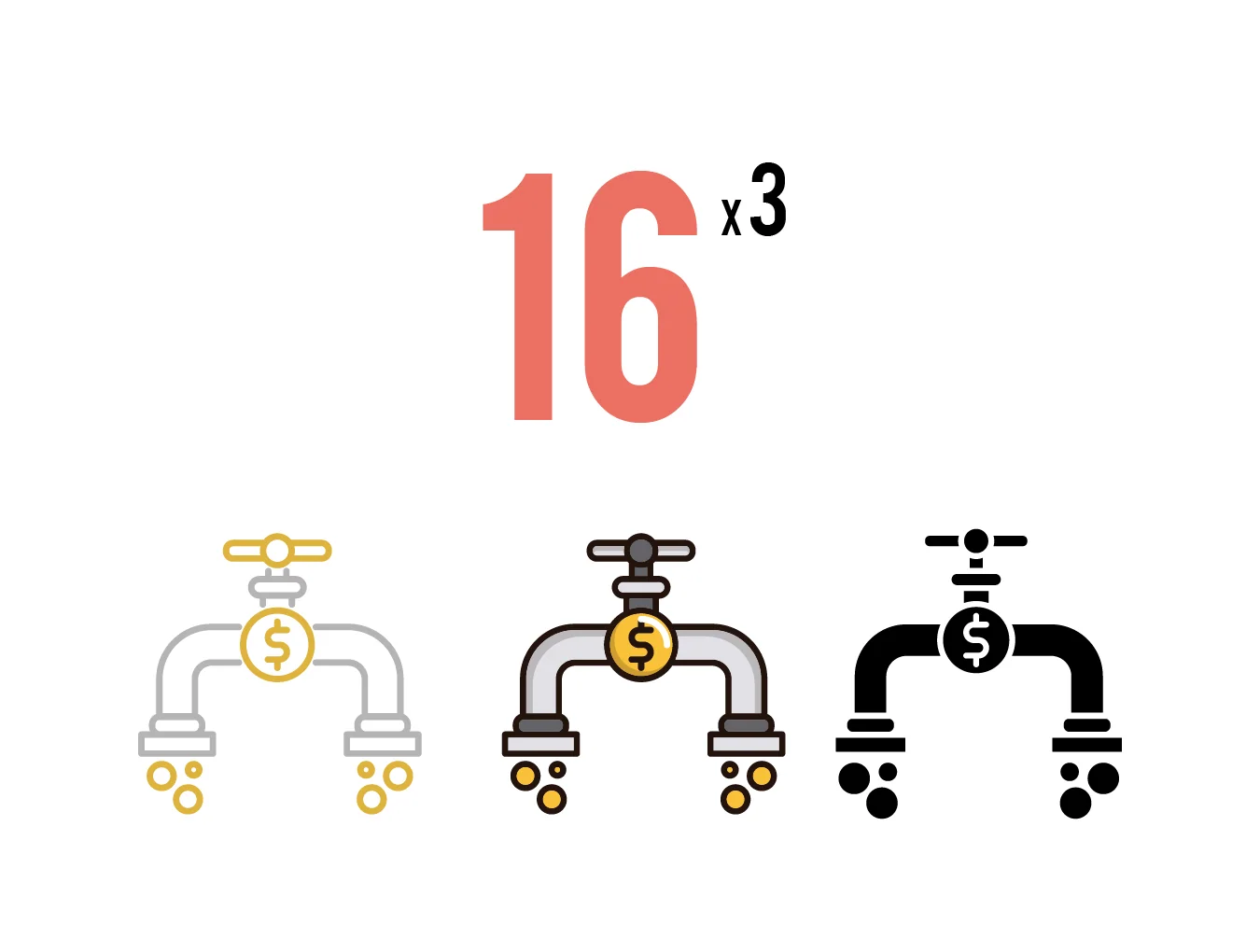 16 Money Flow Icons 2