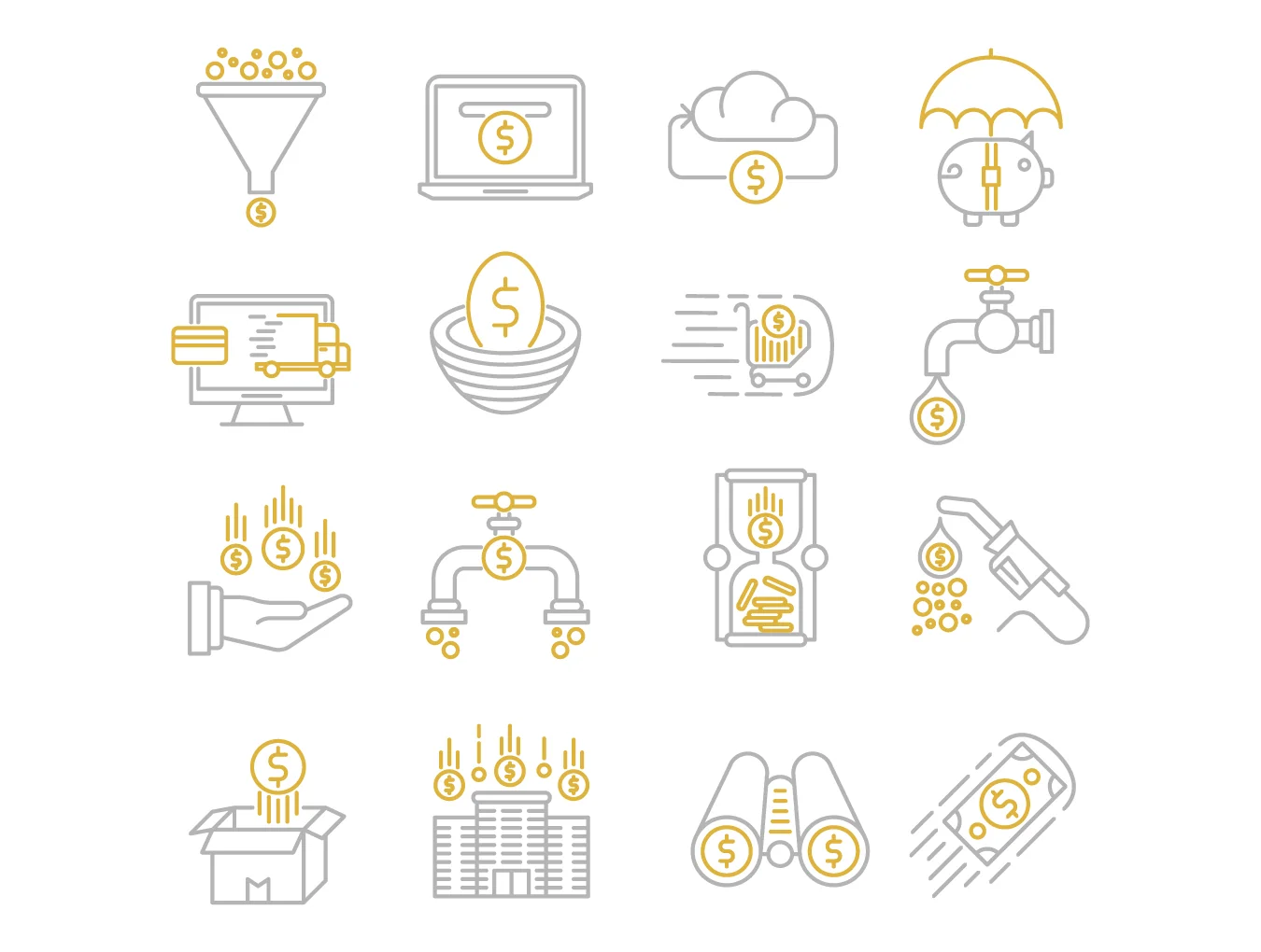 16 Money Flow Icons 3