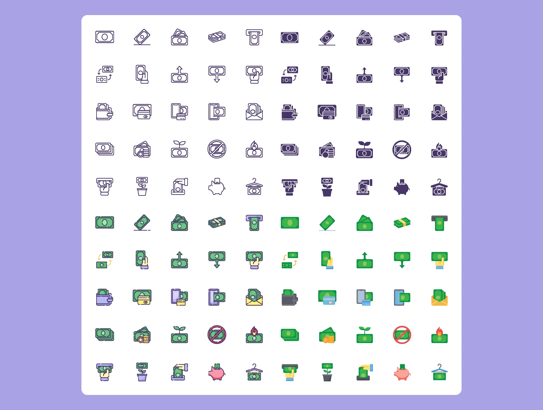Money Icons Pack 6