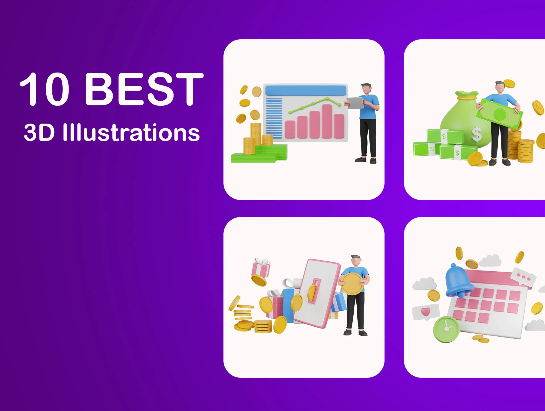 Money Saving 3D Illustration 5