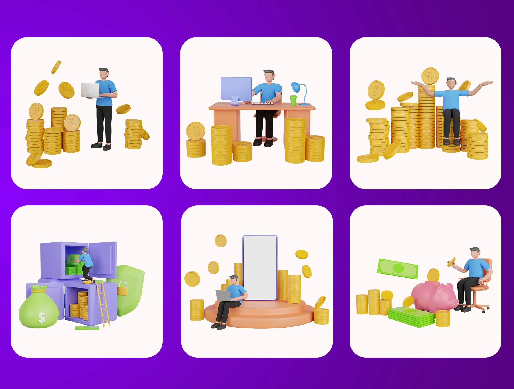 Money Saving 3D Illustration 6