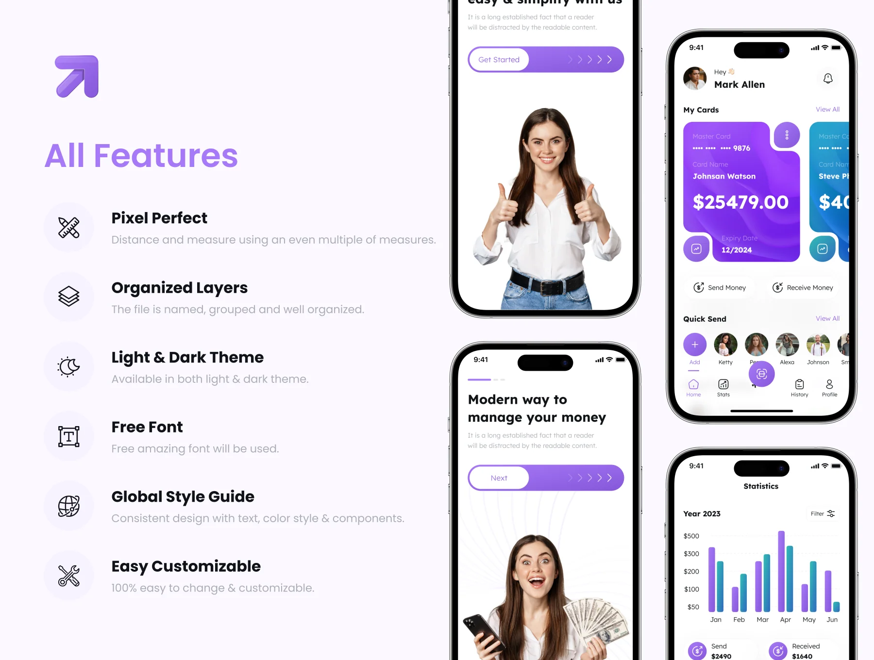 Money Transfer App UI Kit 2