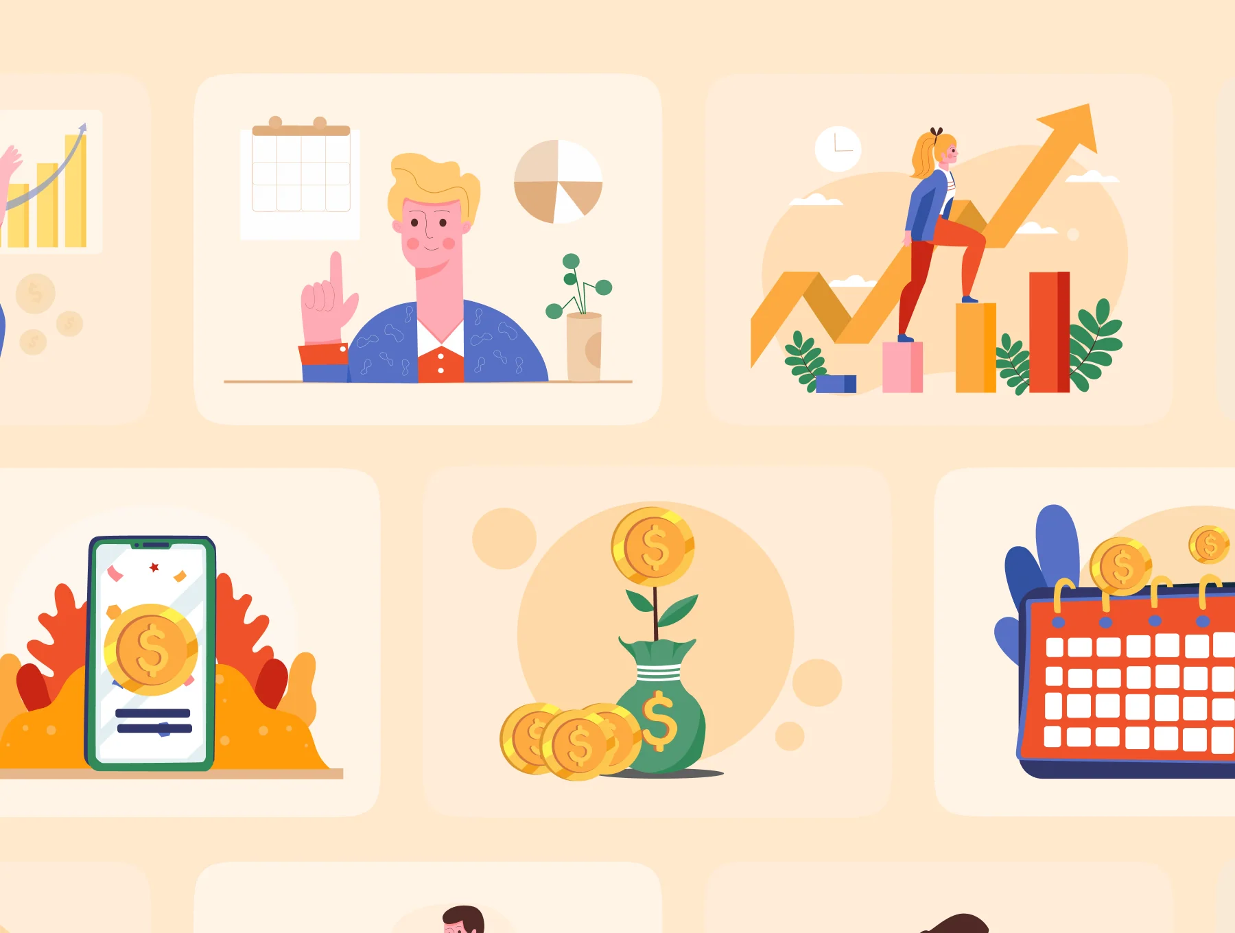 Moneyable - 20 Finance Illustration Set 6