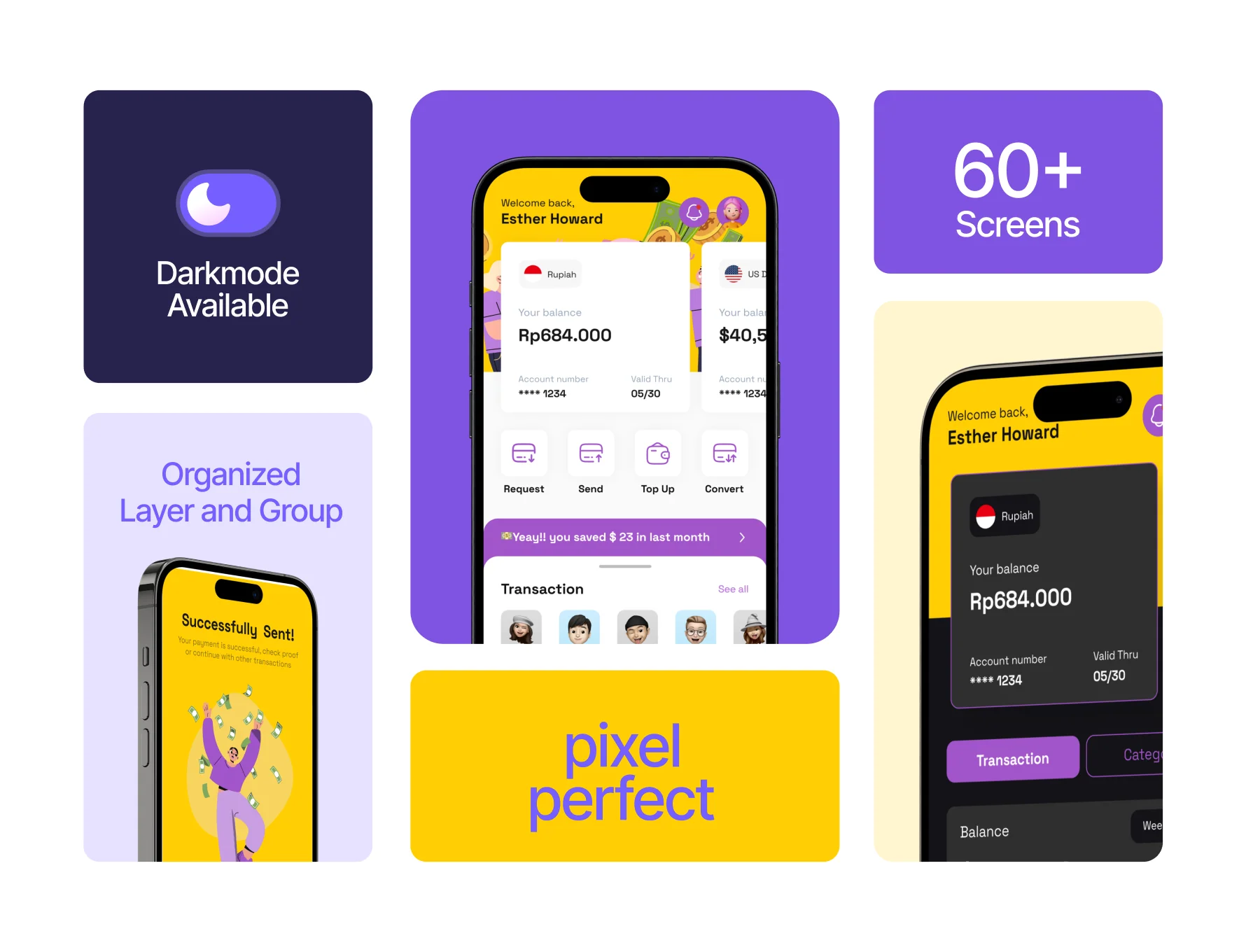 Unfin - Finance App Mobile UI KIT 3