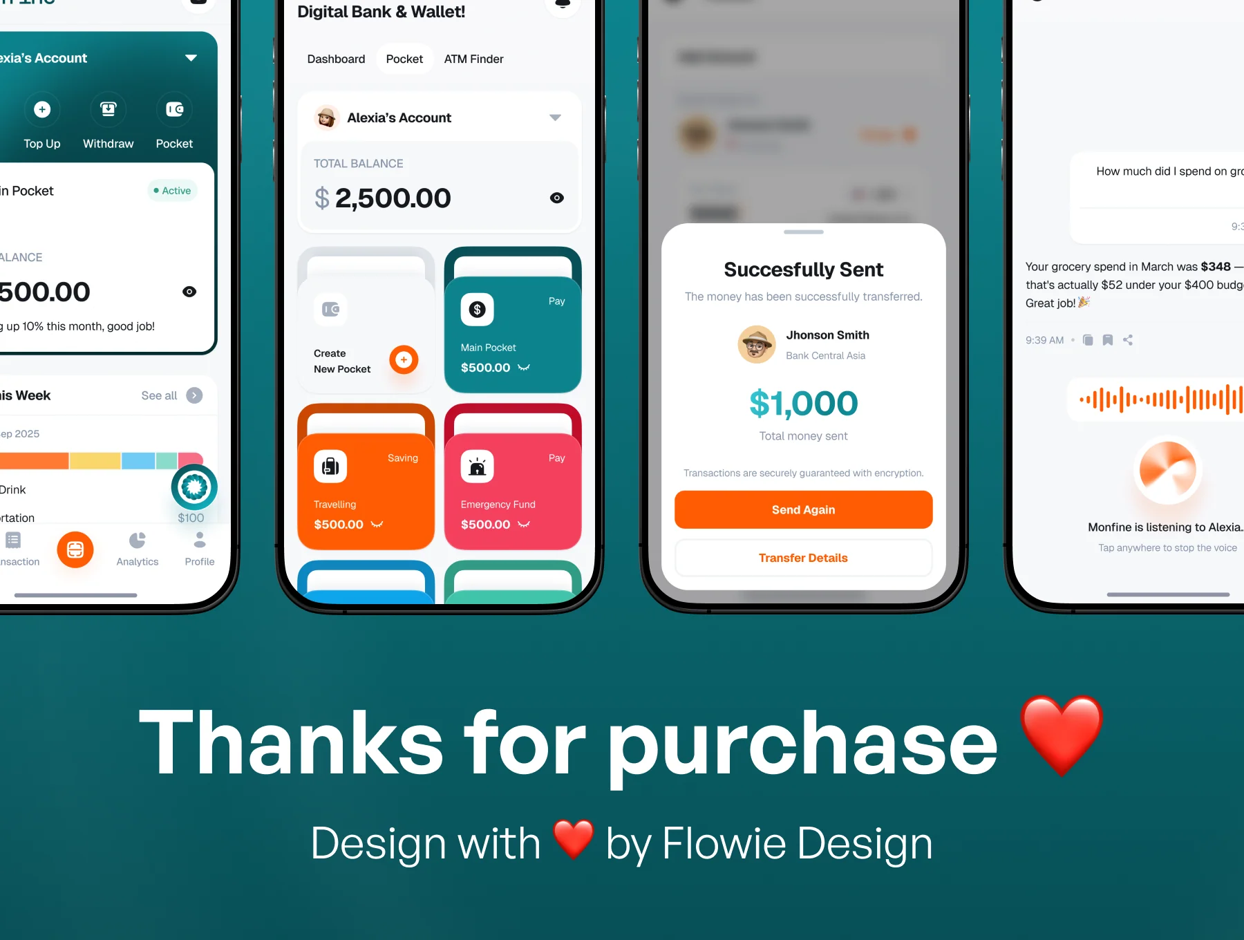 Monfine - AI-Powered Banking & Finance App UI Kit 8