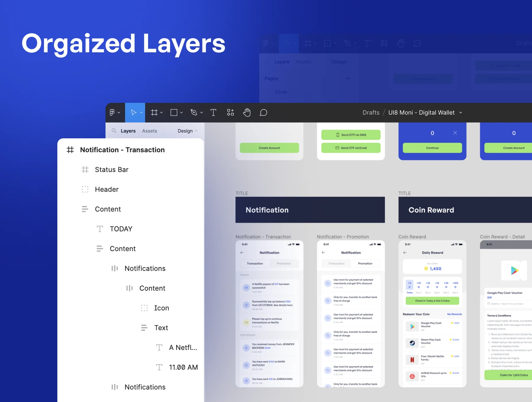 Moni - Digital Wallet Apps UI KIT 3