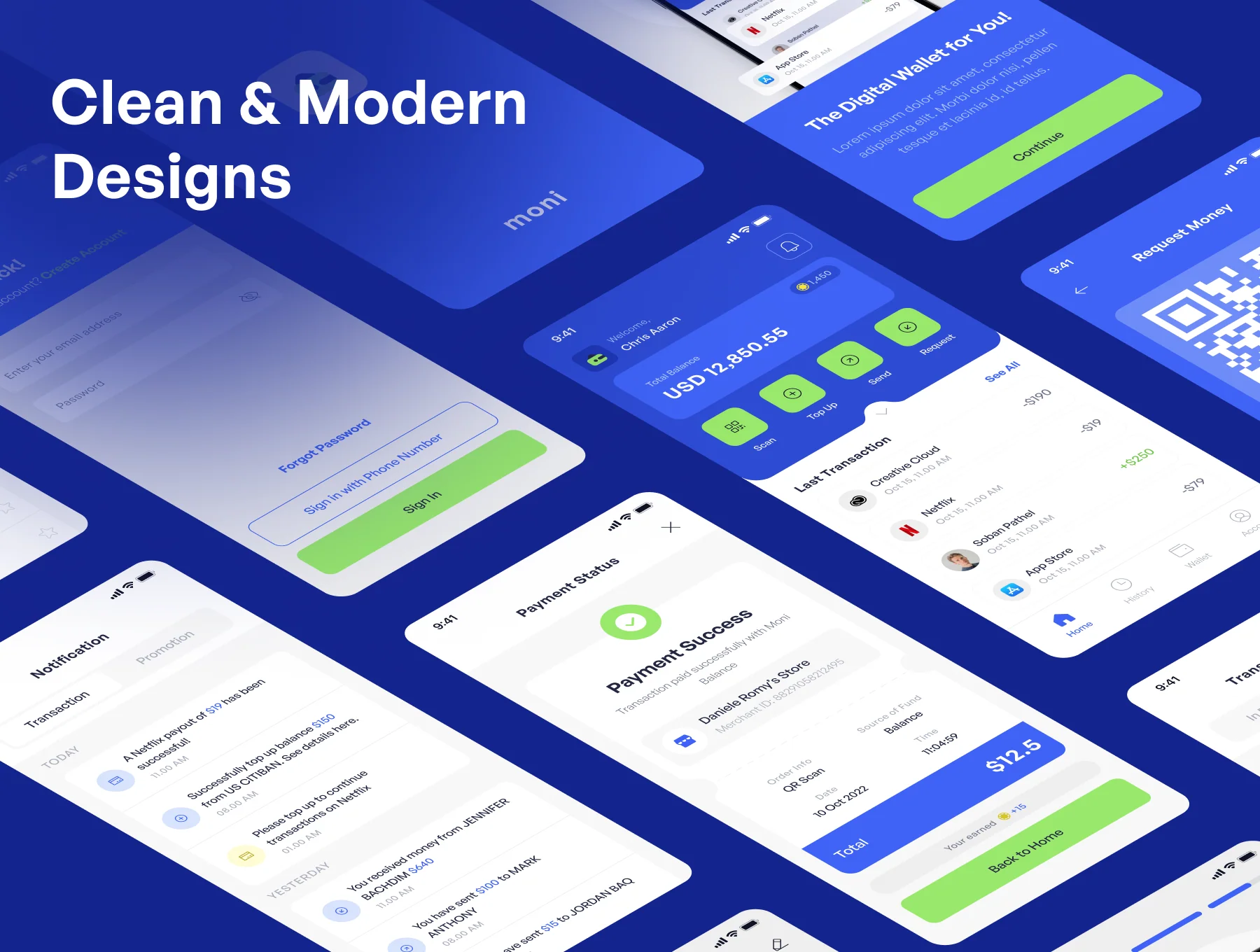 Moni - Digital Wallet Apps UI KIT 5