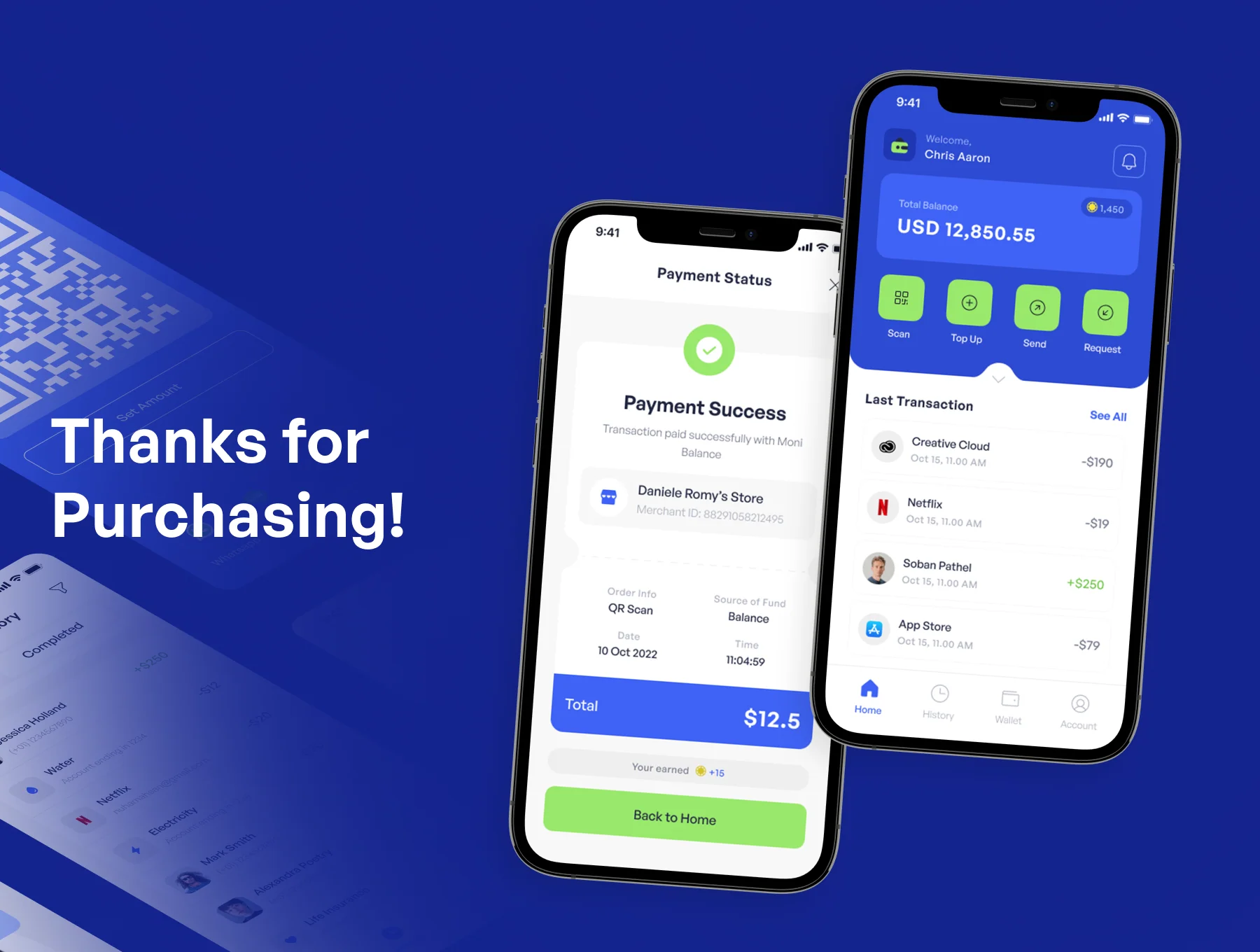 Moni - Digital Wallet Apps UI KIT 6