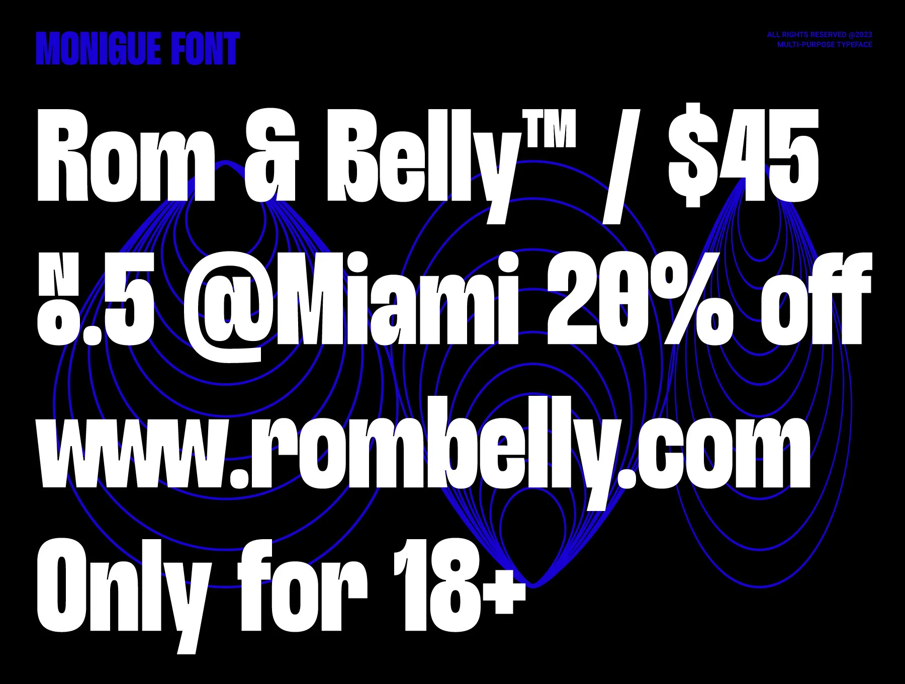 Monigue - Condensed Sans Font 6