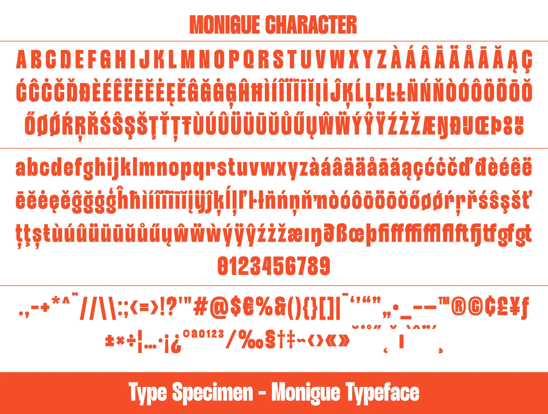 Monigue - Condensed Sans Font 7