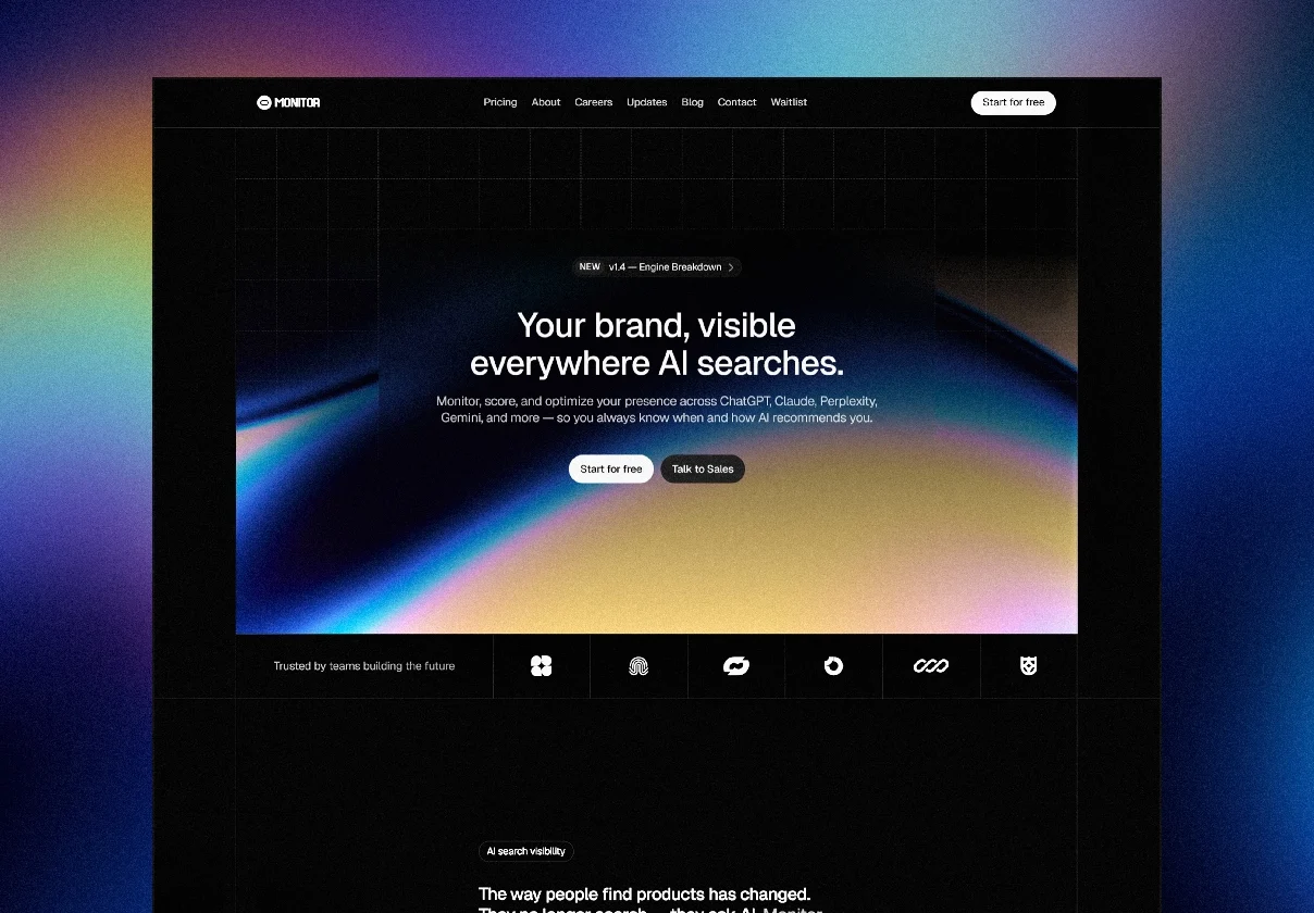 Monitor - Premium SaaS Website Template