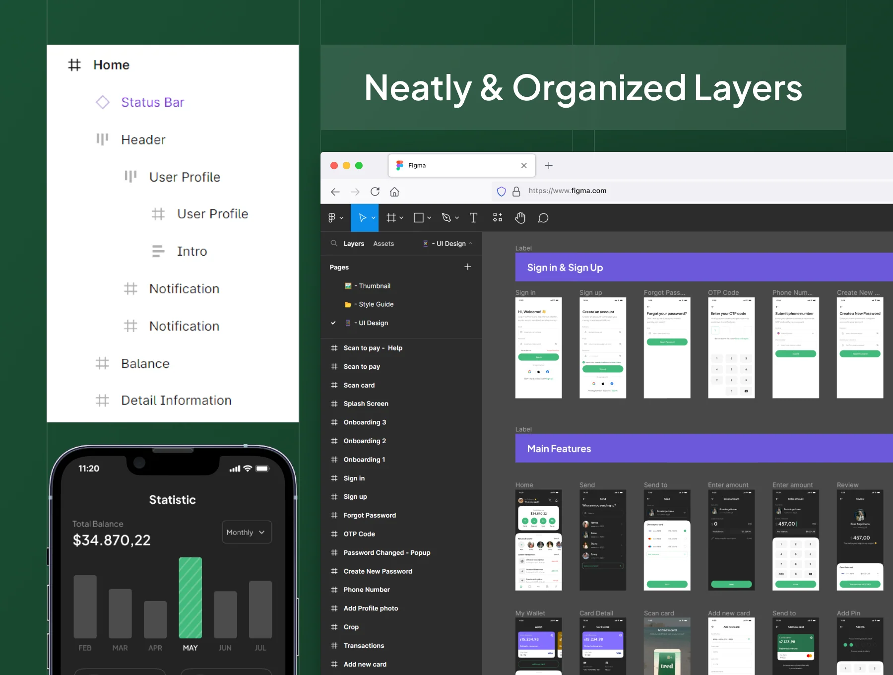 MONO - Money Transfer Mobile App UI Kit 4