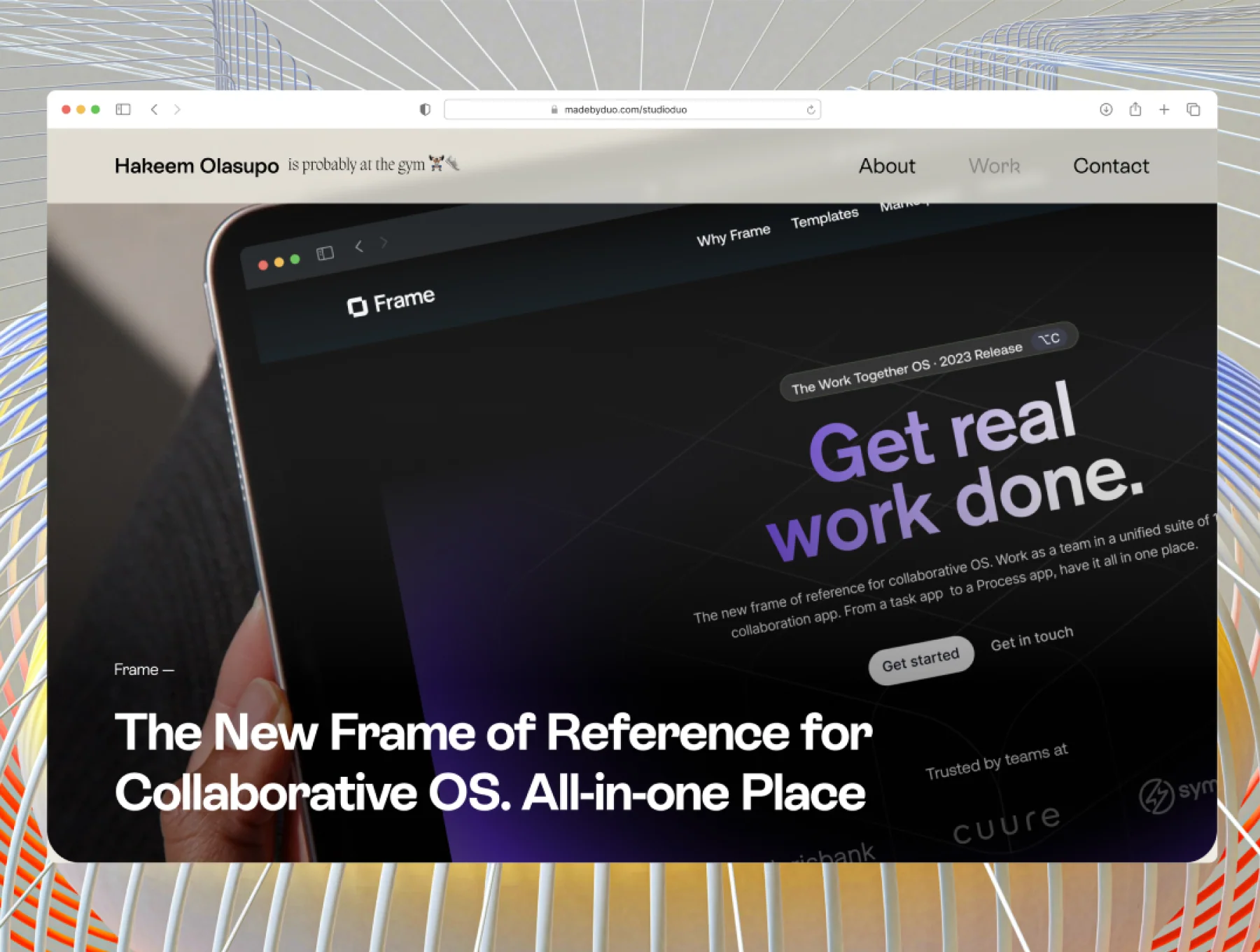Monso - Framer Portfolio Template