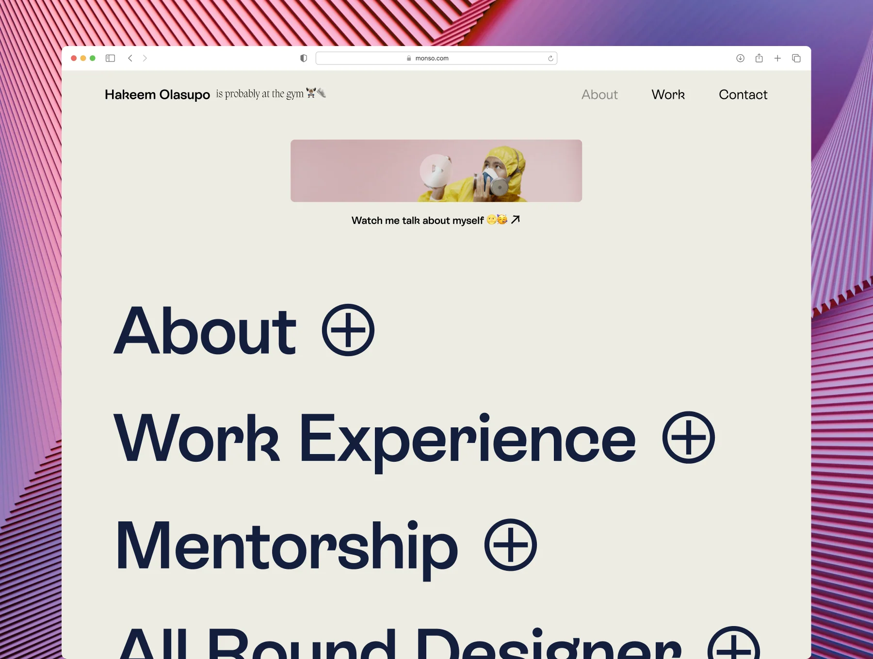 Monso - Framer Portfolio Template 2