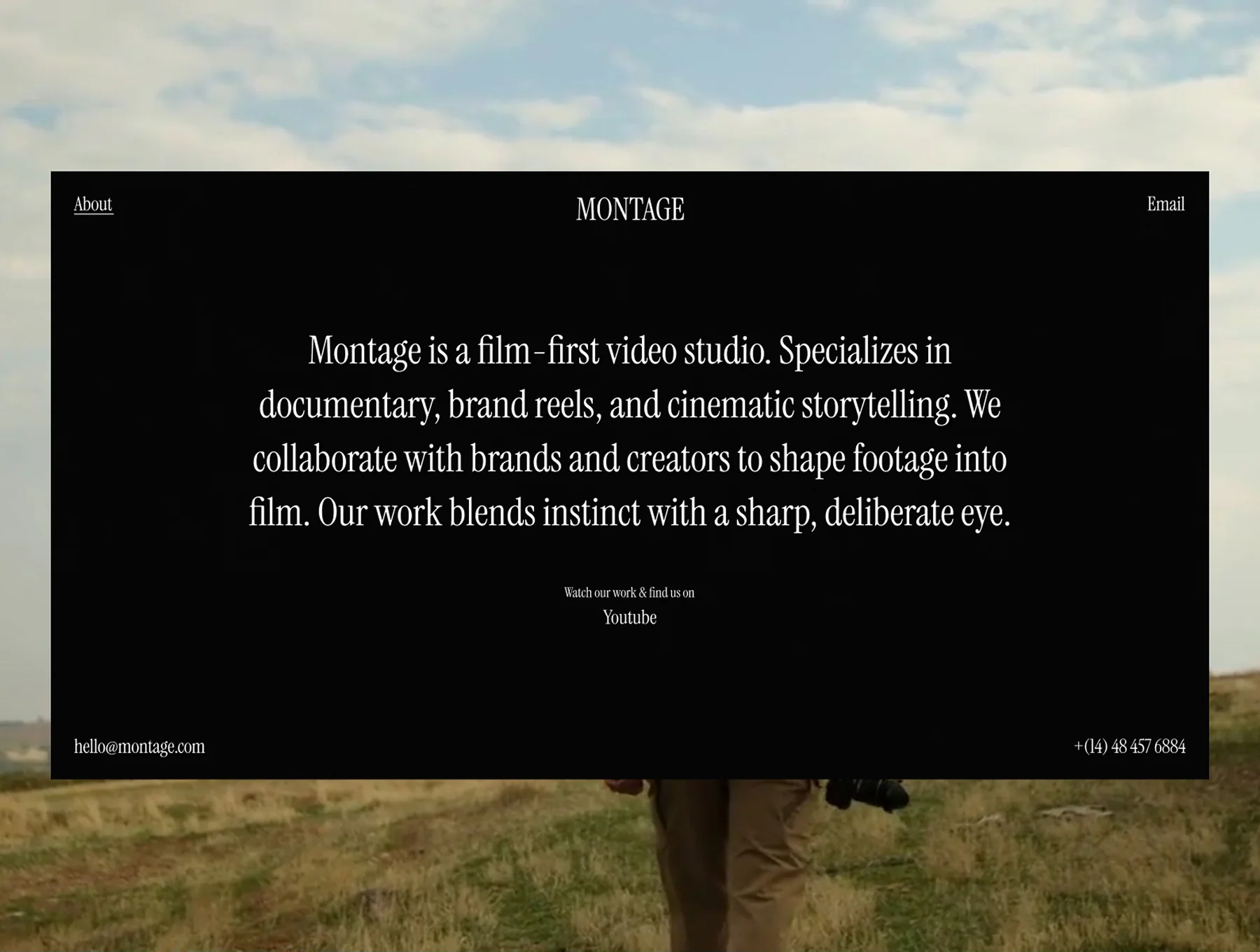 Montage | Framer Portfolio Template 3