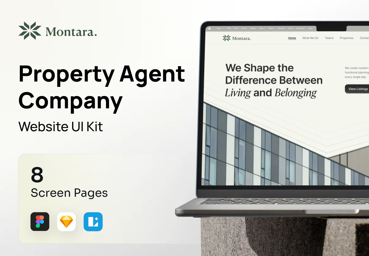 Montara - Property Agent Company Website UI Kit