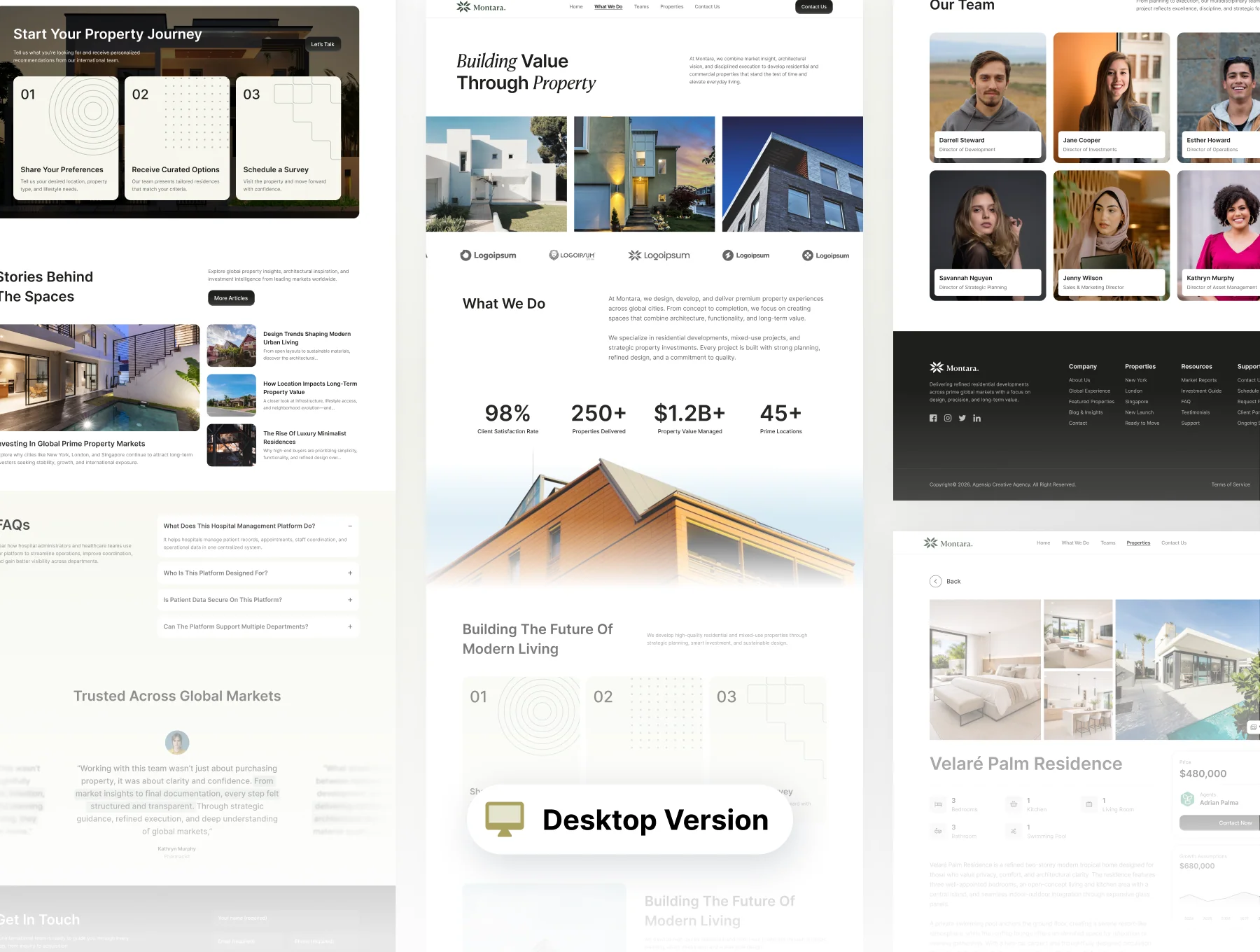 Montara - Property Agent Company Website UI Kit 9