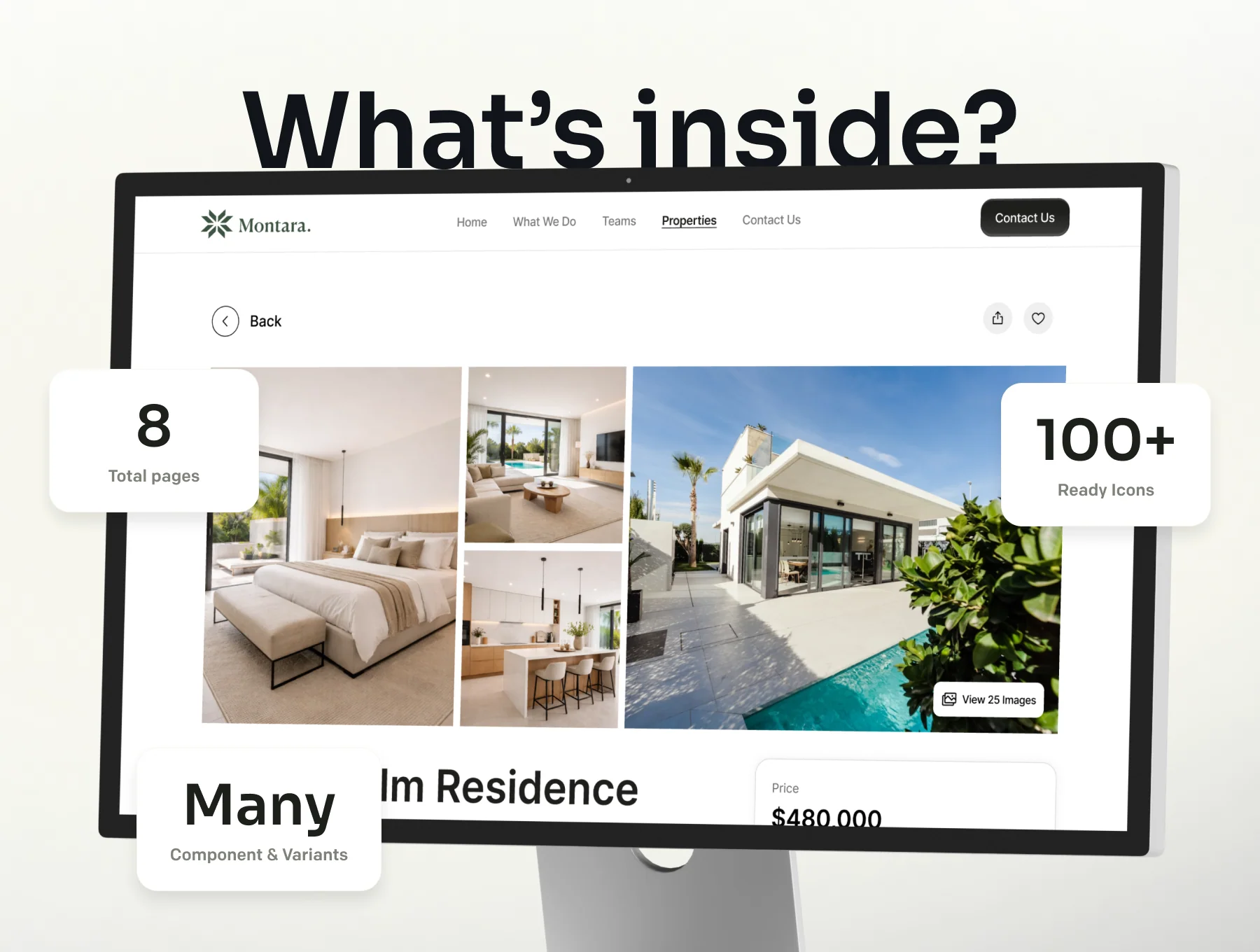Montara - Property Agent Company Website UI Kit 4